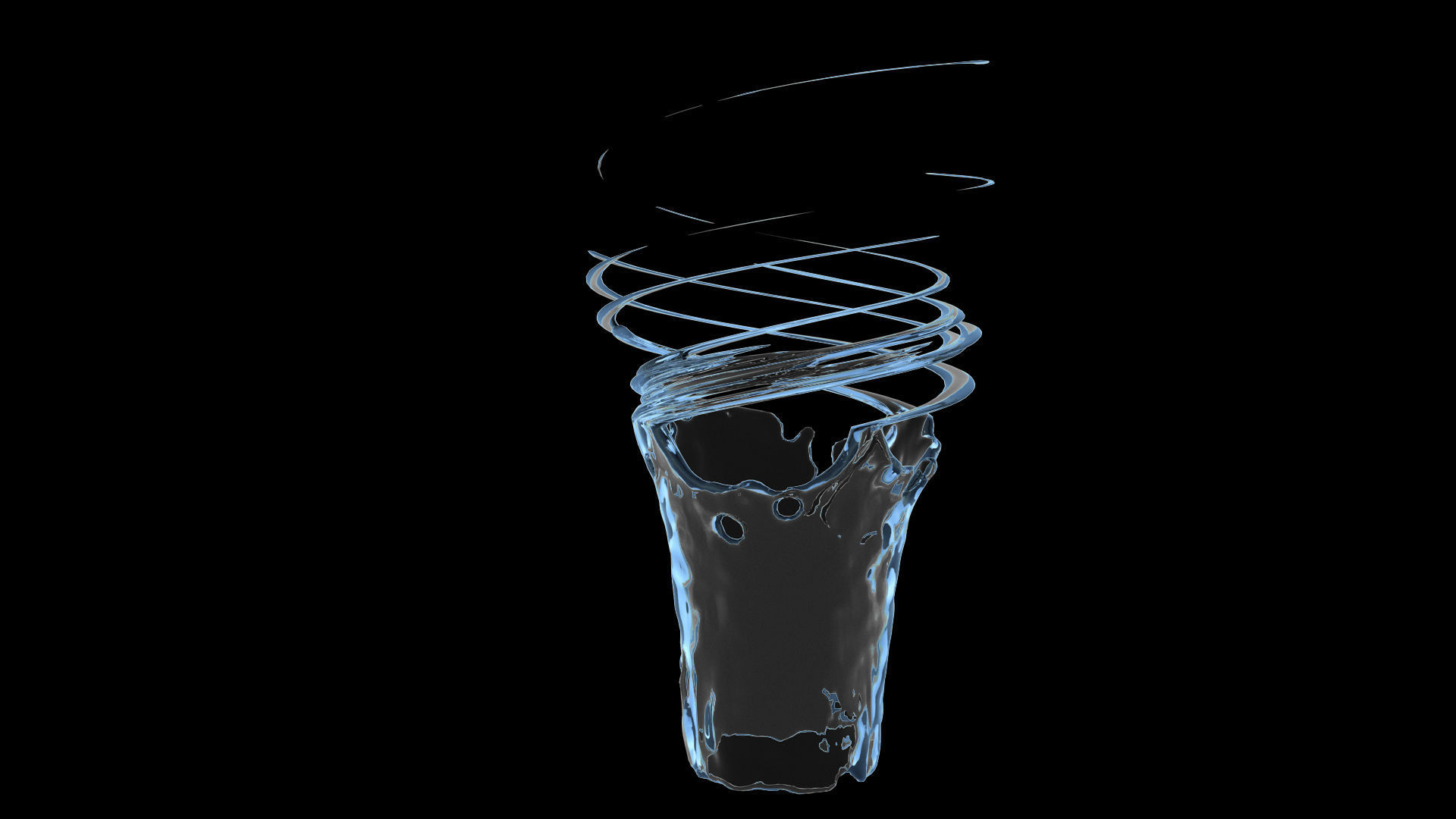 100 3d Splash Low-poly 3D model_79