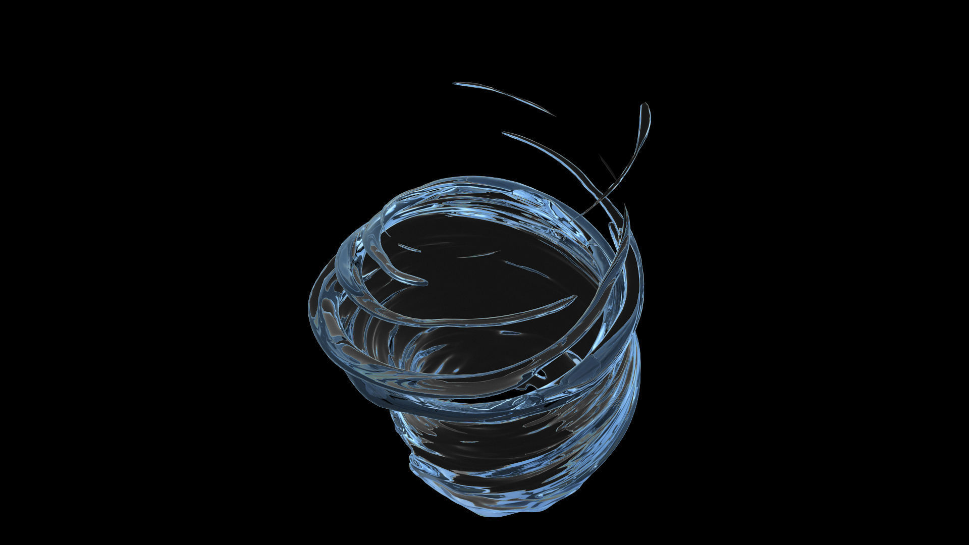 100 3d Splash Low-poly 3D model_49