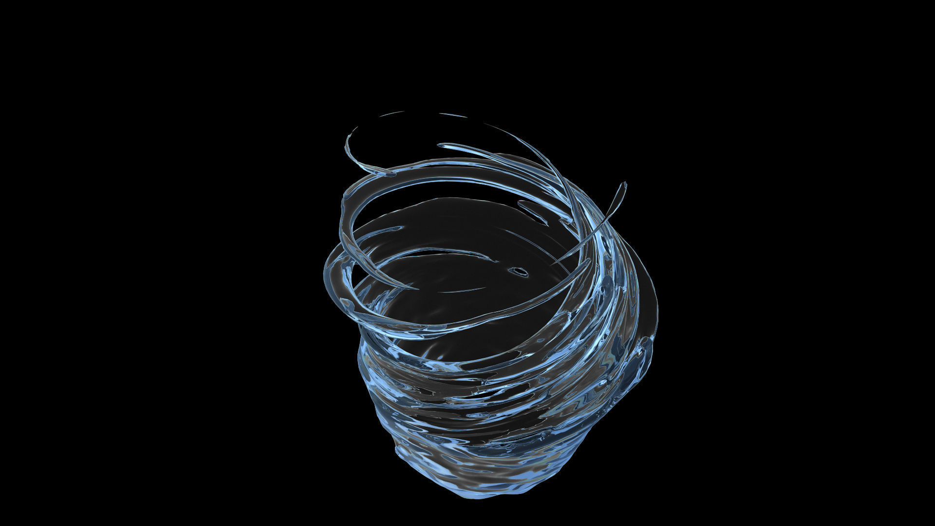 100 3d Splash Low-poly 3D model_48