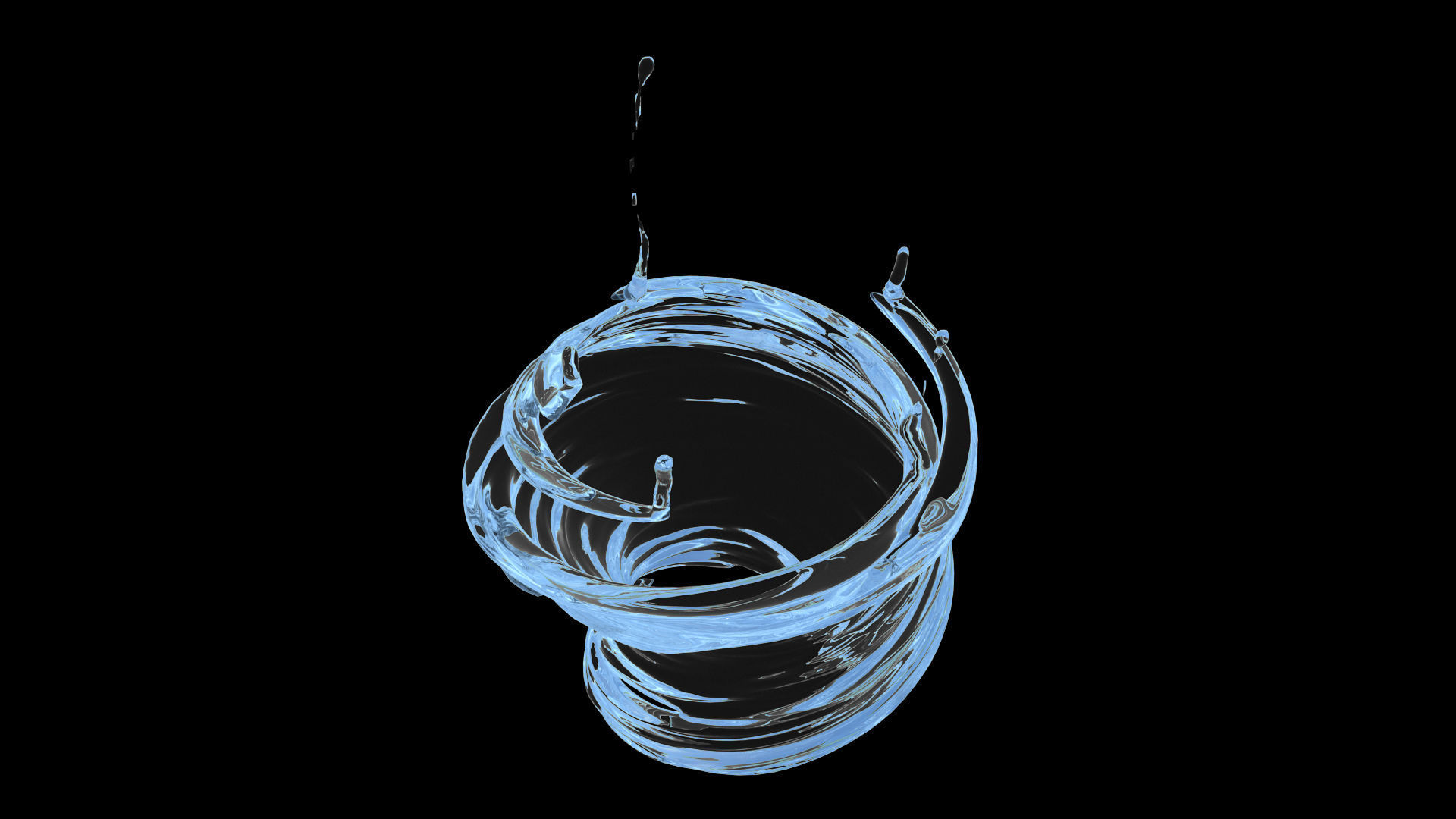 100 3d Splash Low-poly 3D model_37