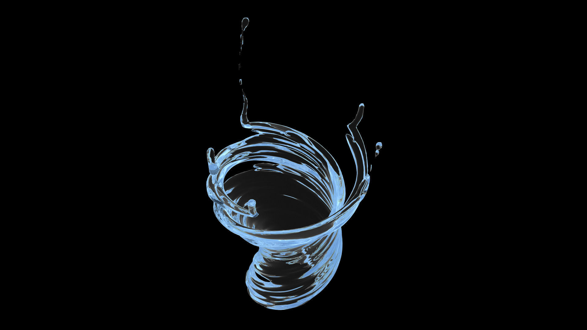 100 3d Splash Low-poly 3D model_28