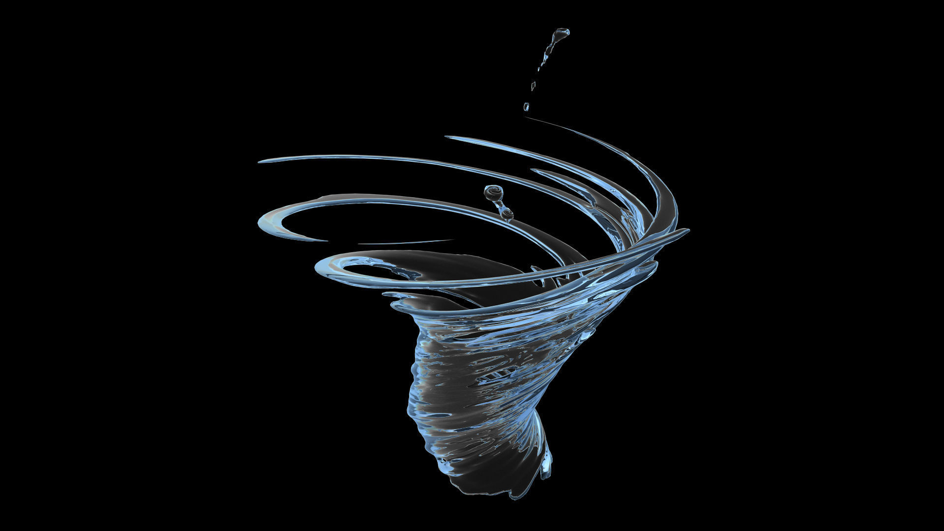 100 3d Splash Low-poly 3D model_57