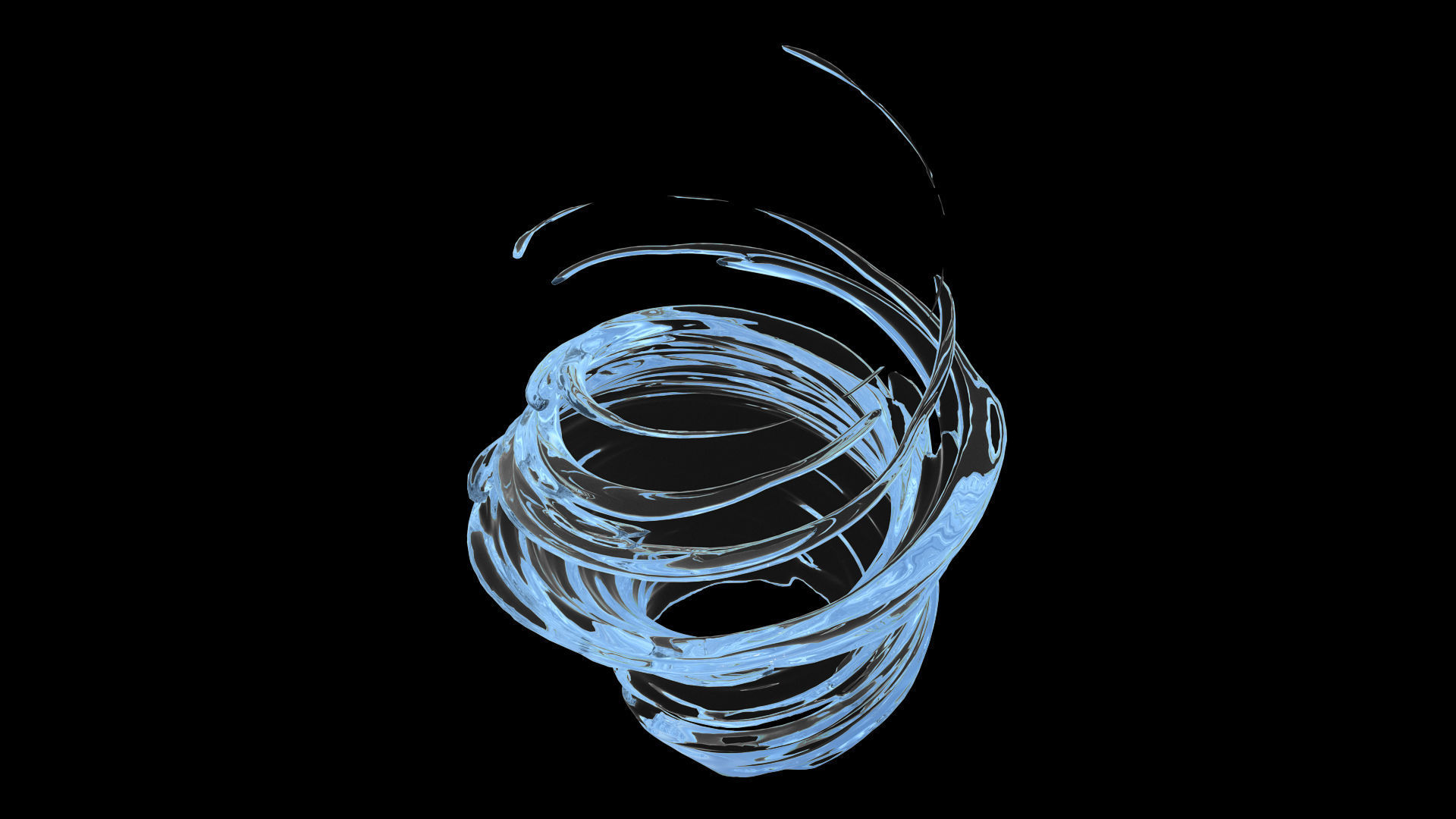 100 3d Splash Low-poly 3D model_46