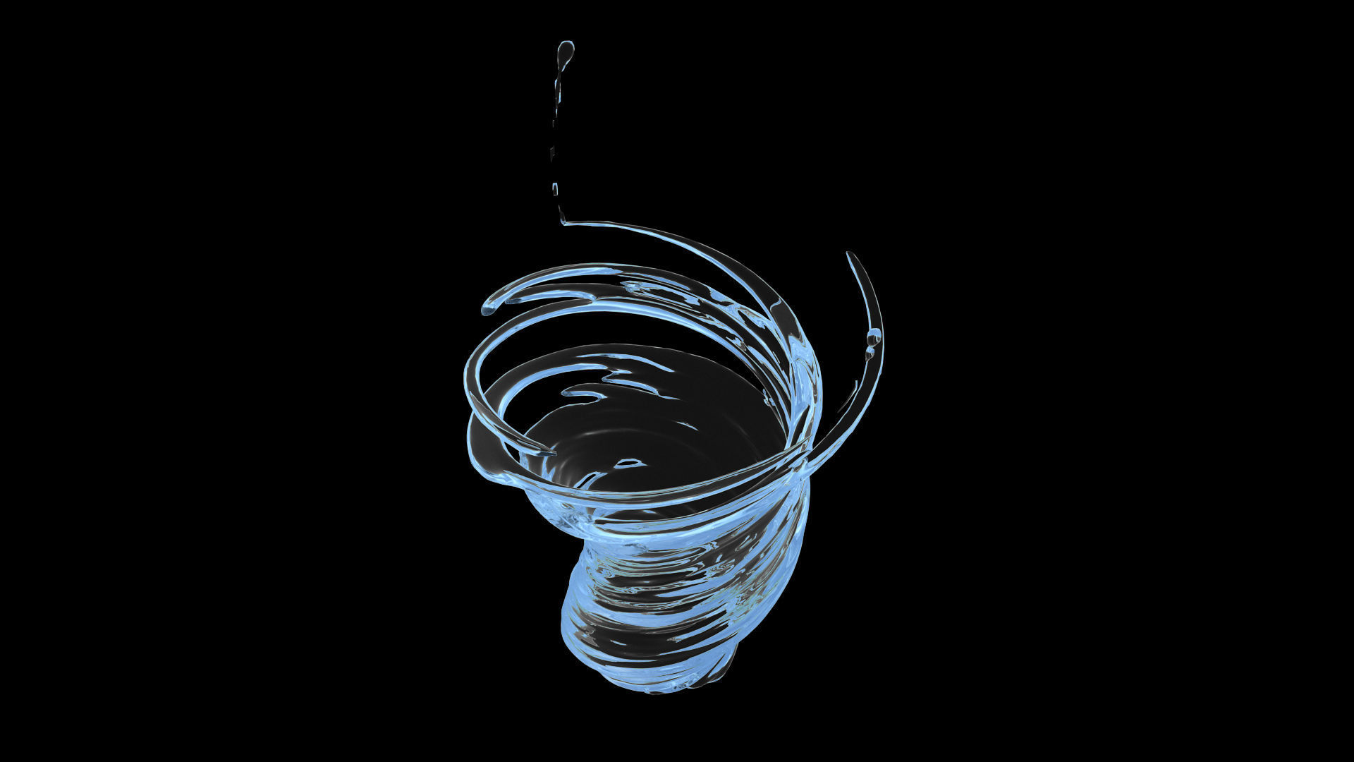 100 3d Splash Low-poly 3D model_29