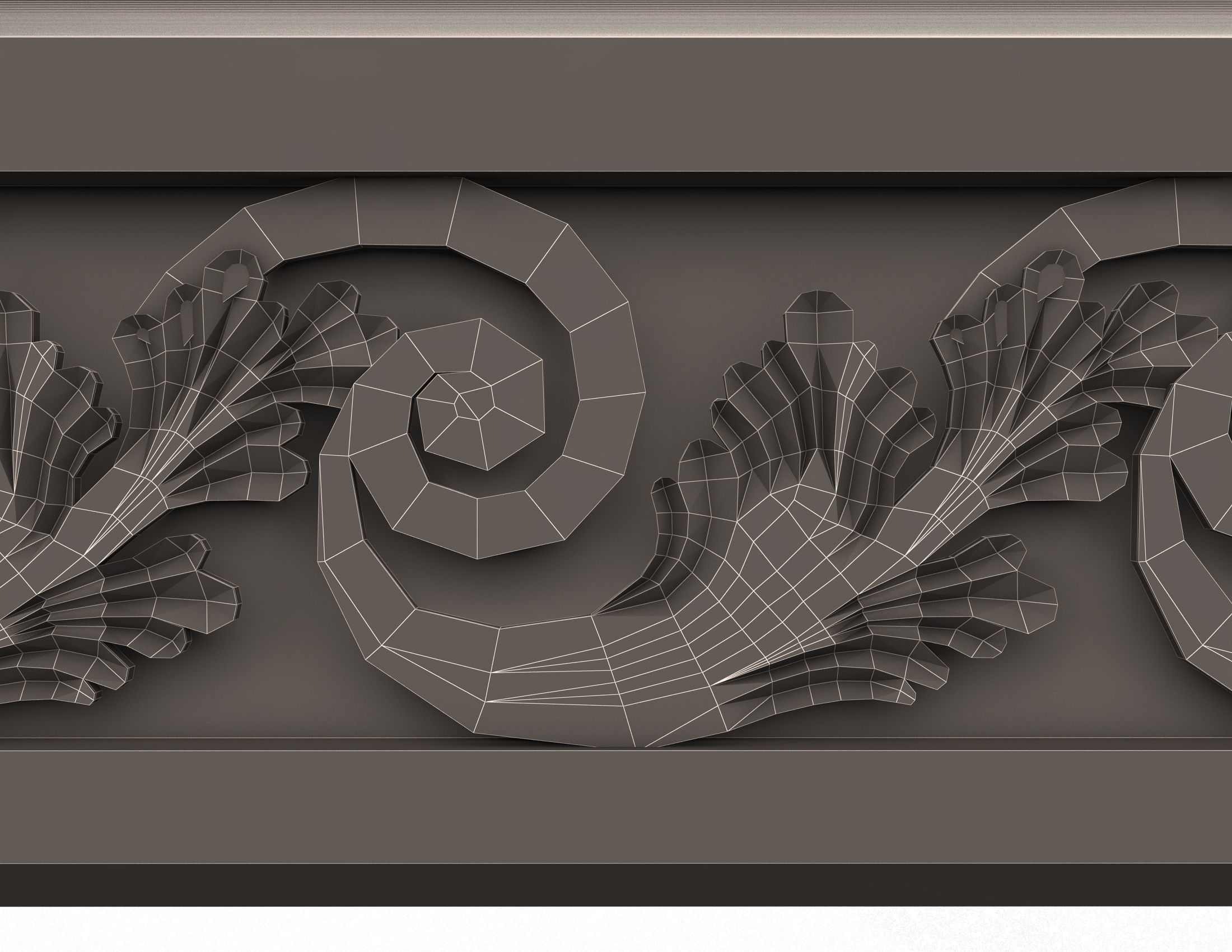 Cornice Decoration Molding 3D model_11