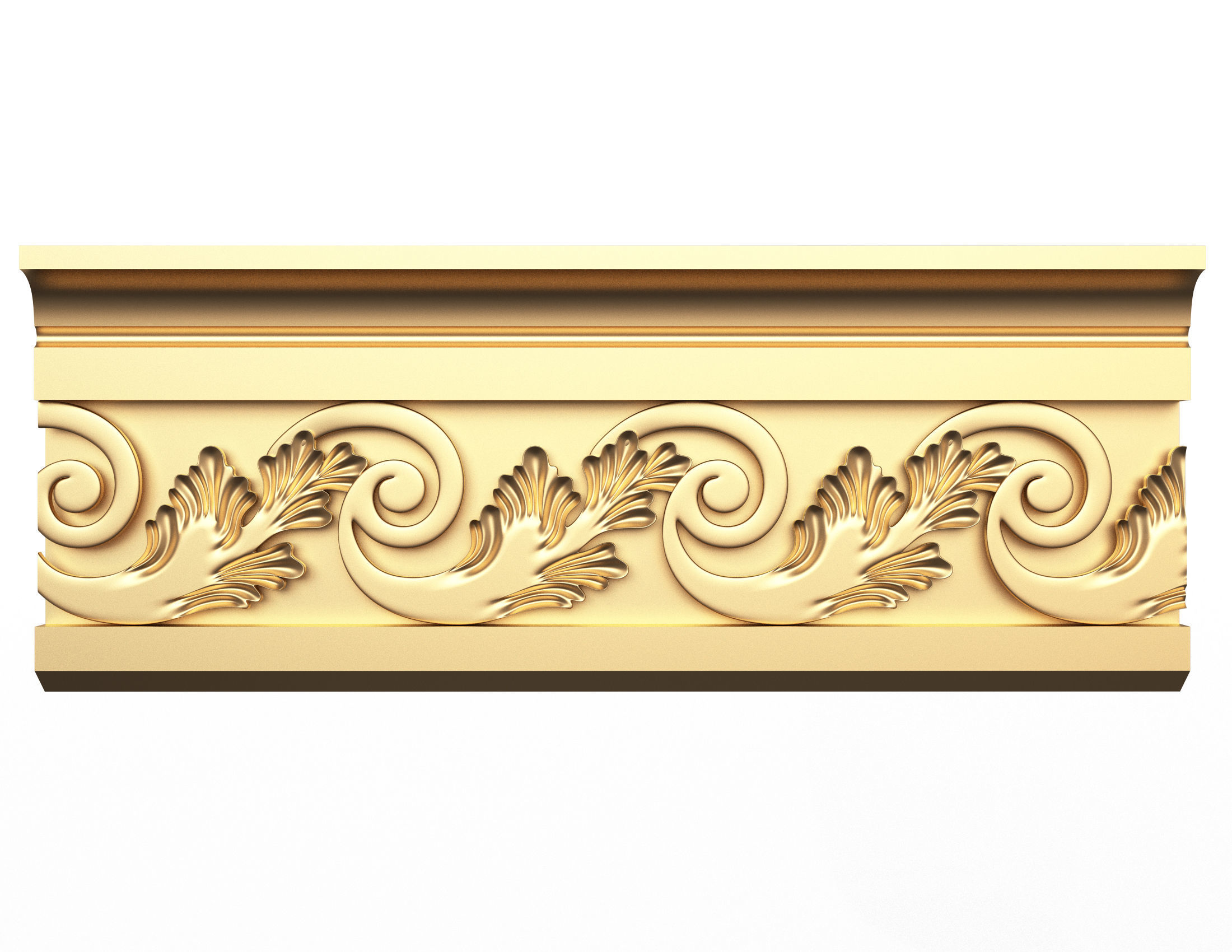 Cornice Decoration Molding 3D model_1