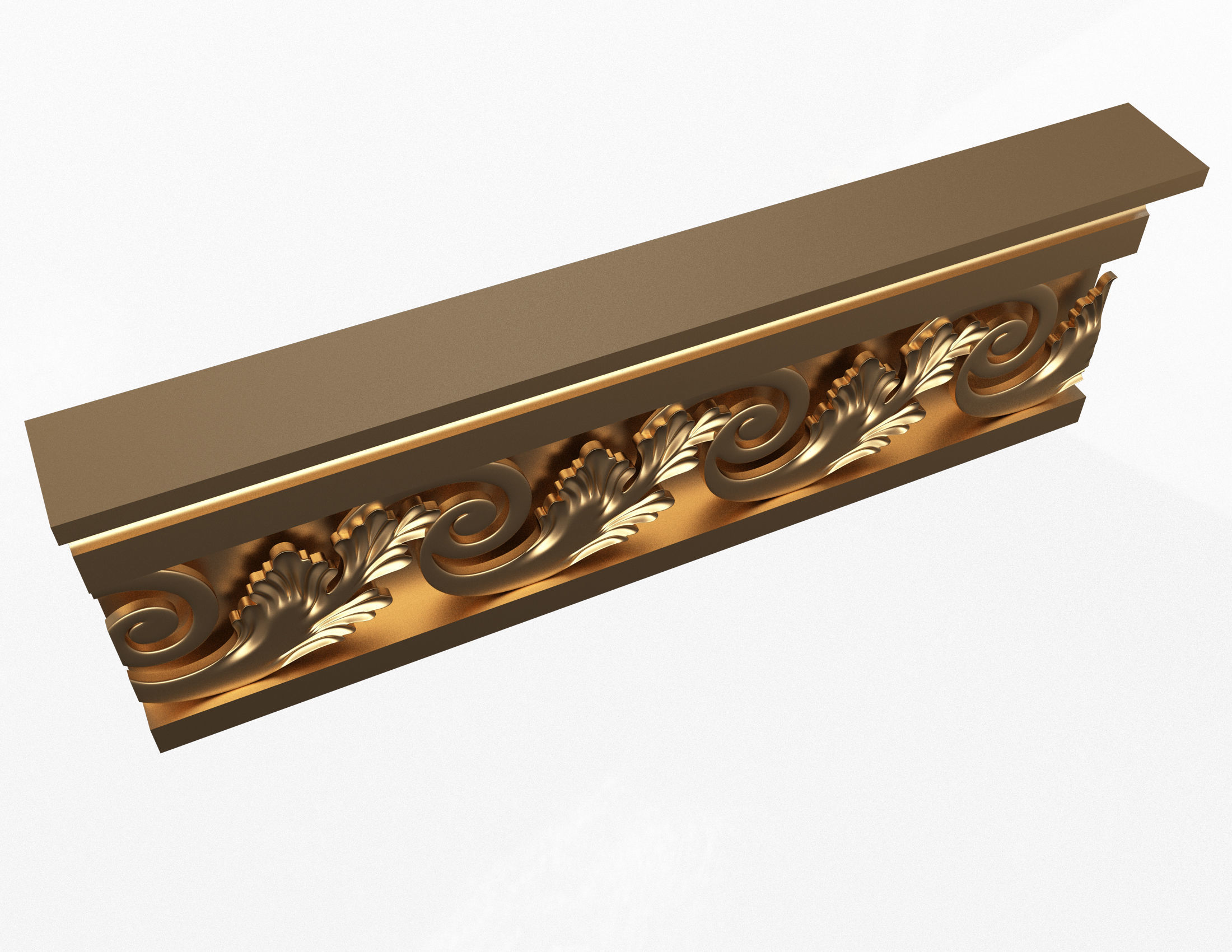 Cornice Decoration Molding 3D model_2