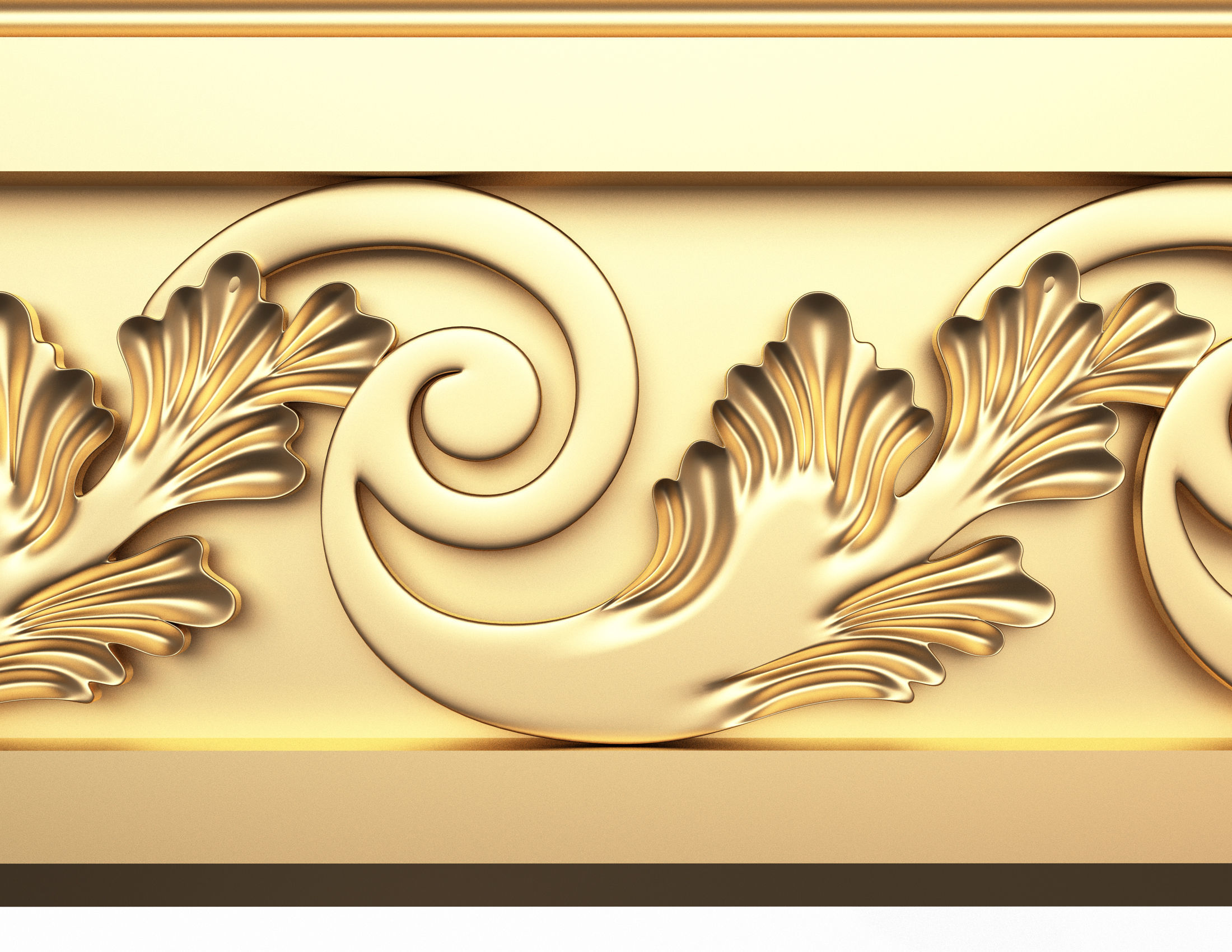 Cornice Decoration Molding 3D model_3