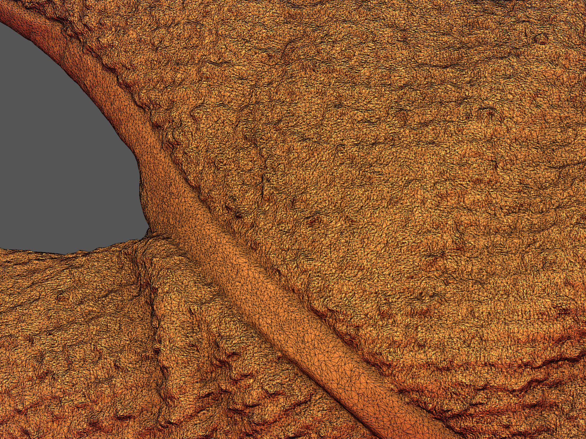 Gloves pair of orange 3D model_16