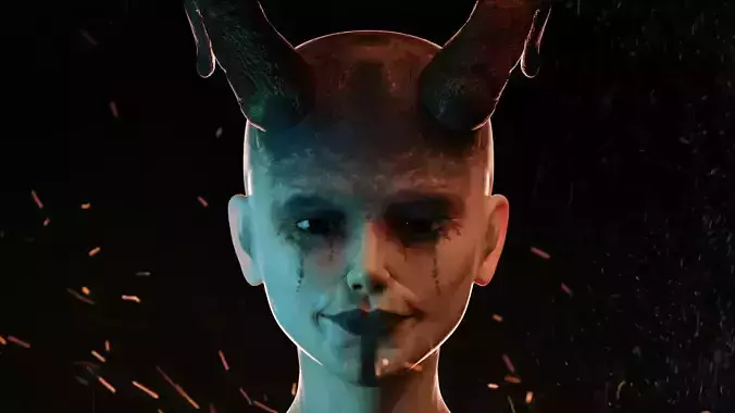 devil character head 