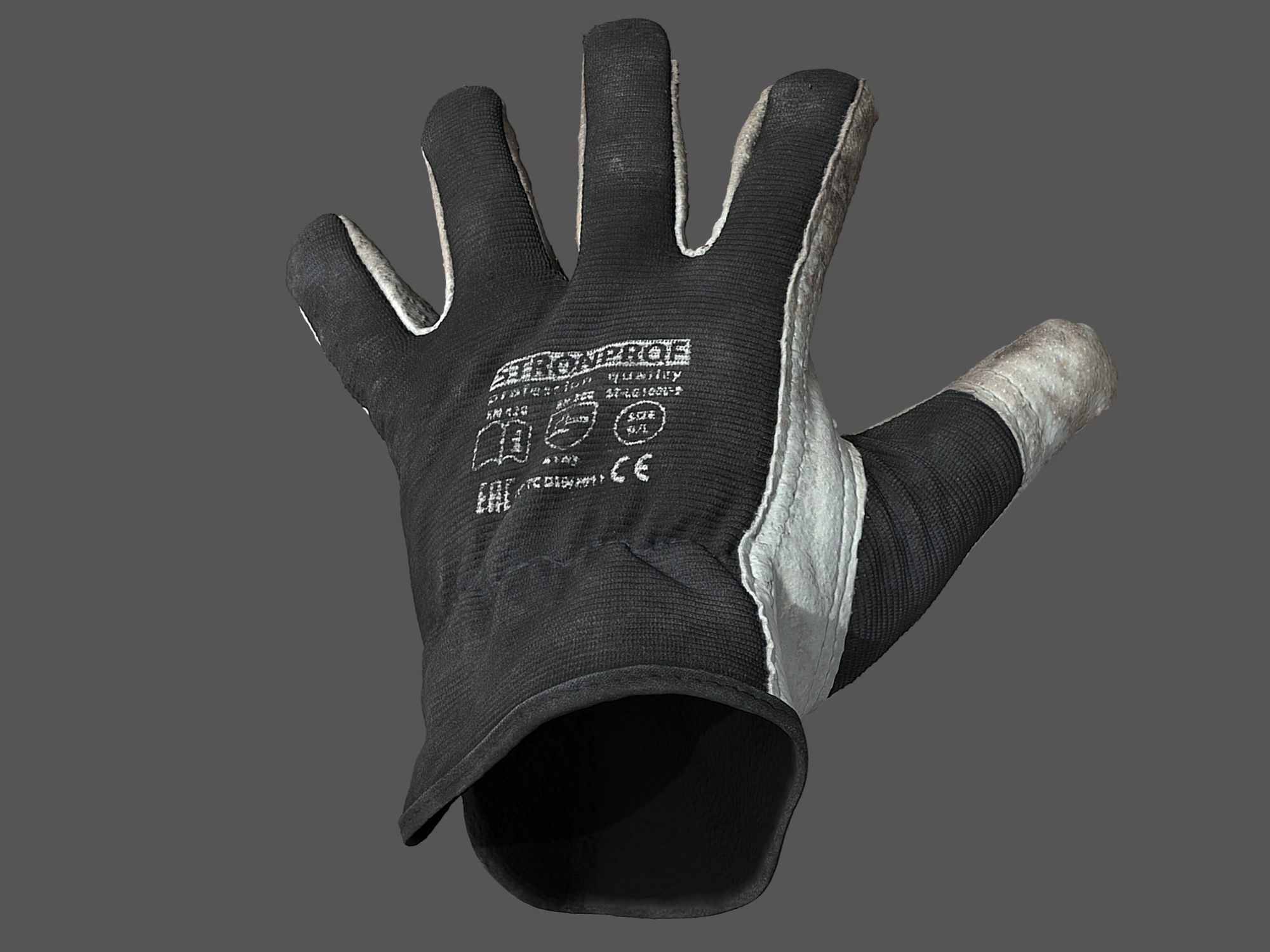 Worker Gloves 3D model_11