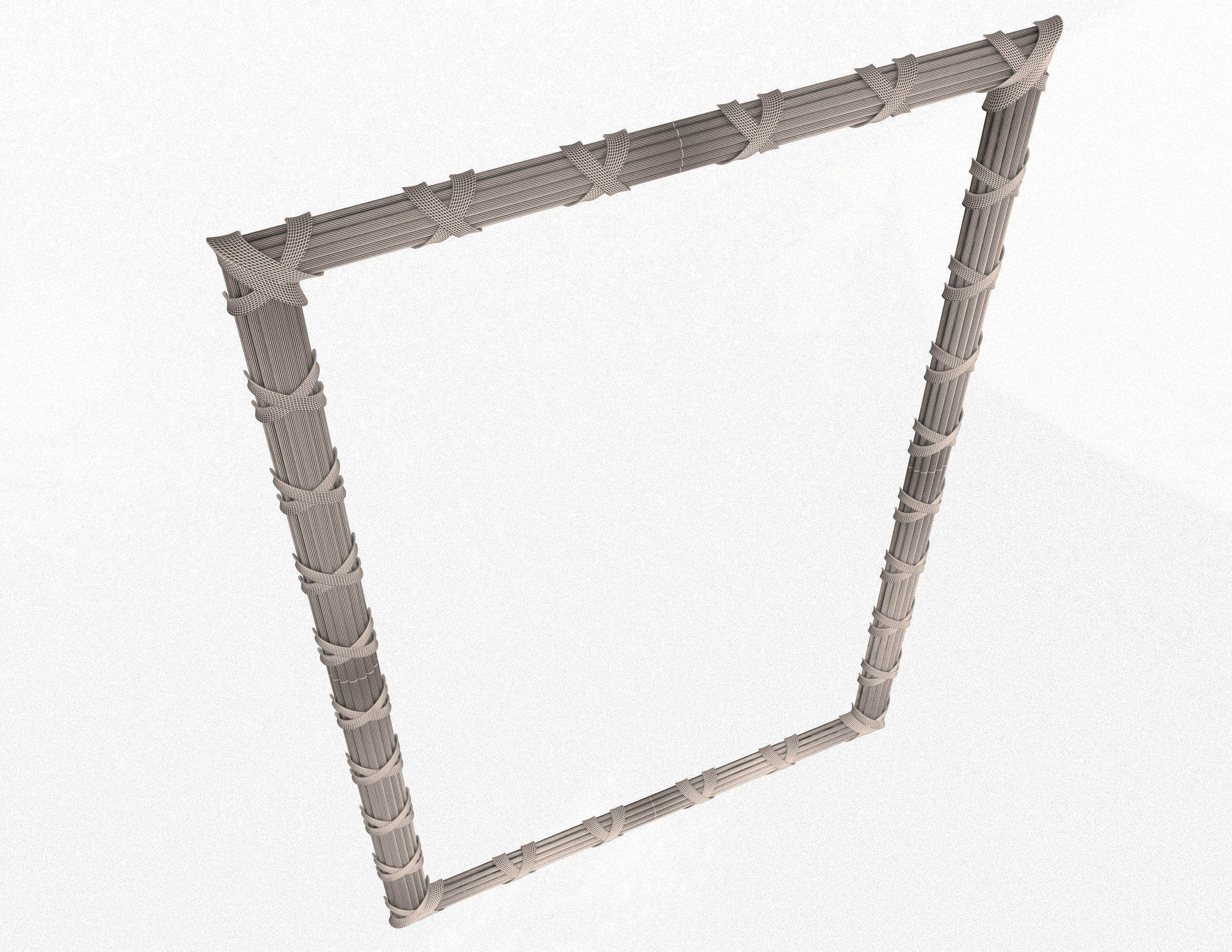 Frame Carved Decoration CNC Low-poly 3D model_6