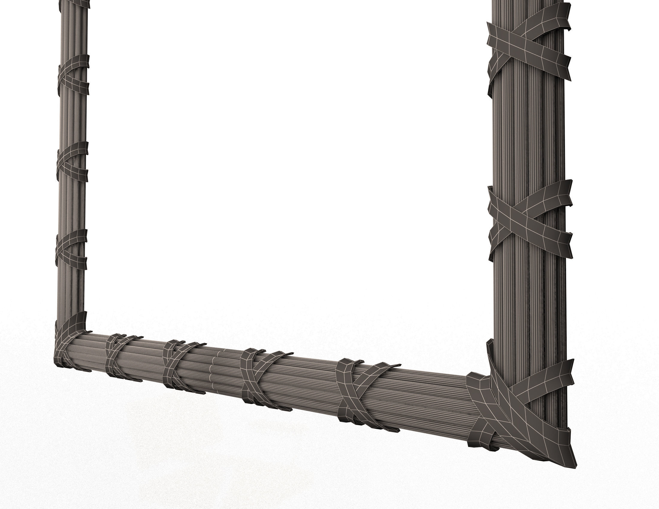 Frame Carved Decoration CNC Low-poly 3D model_12