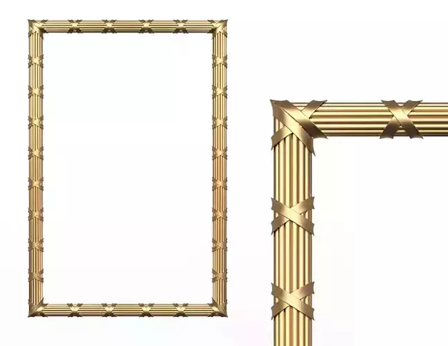 Frame Carved Decoration CNC Low-poly 3D model