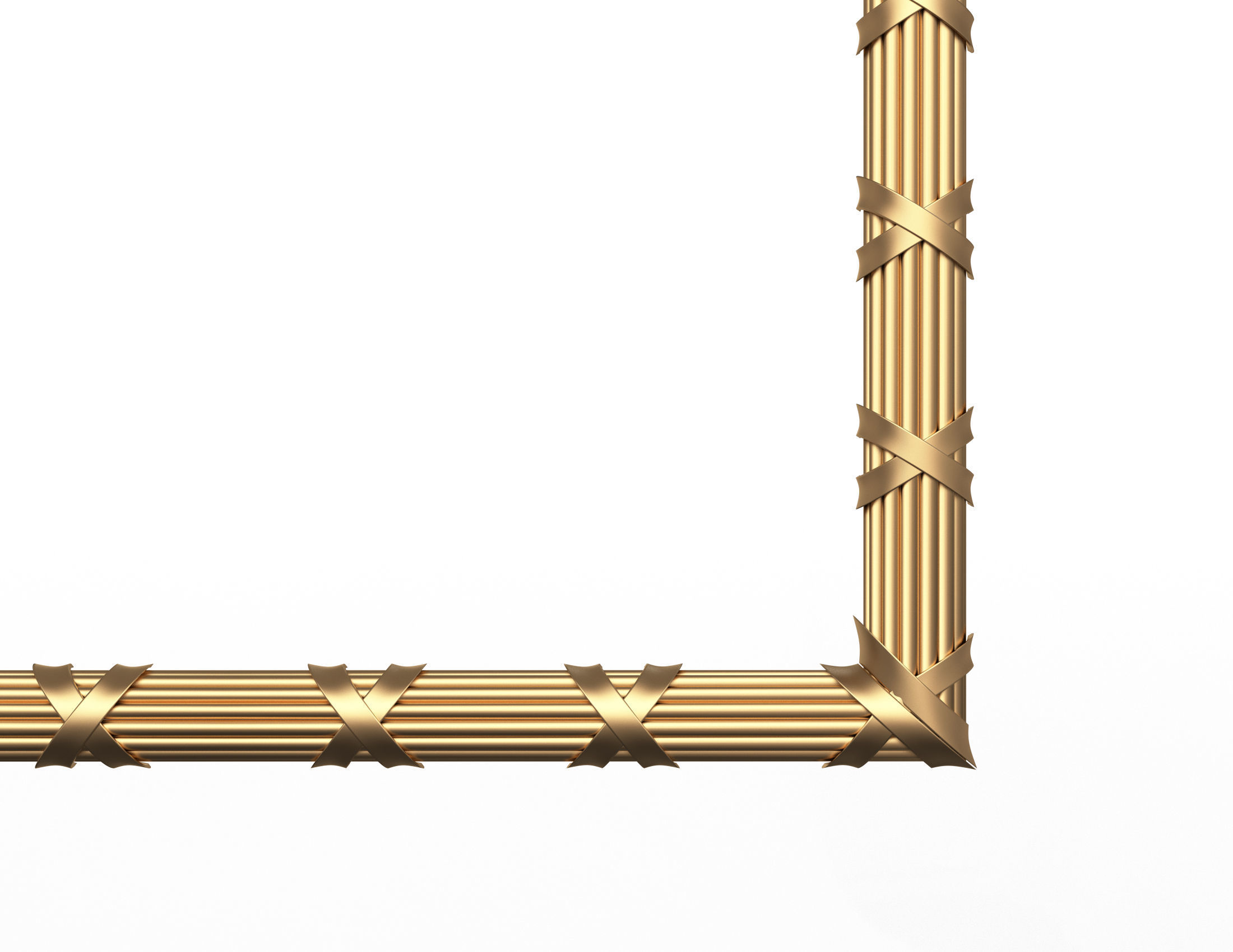 Frame Carved Decoration CNC Low-poly 3D model_4