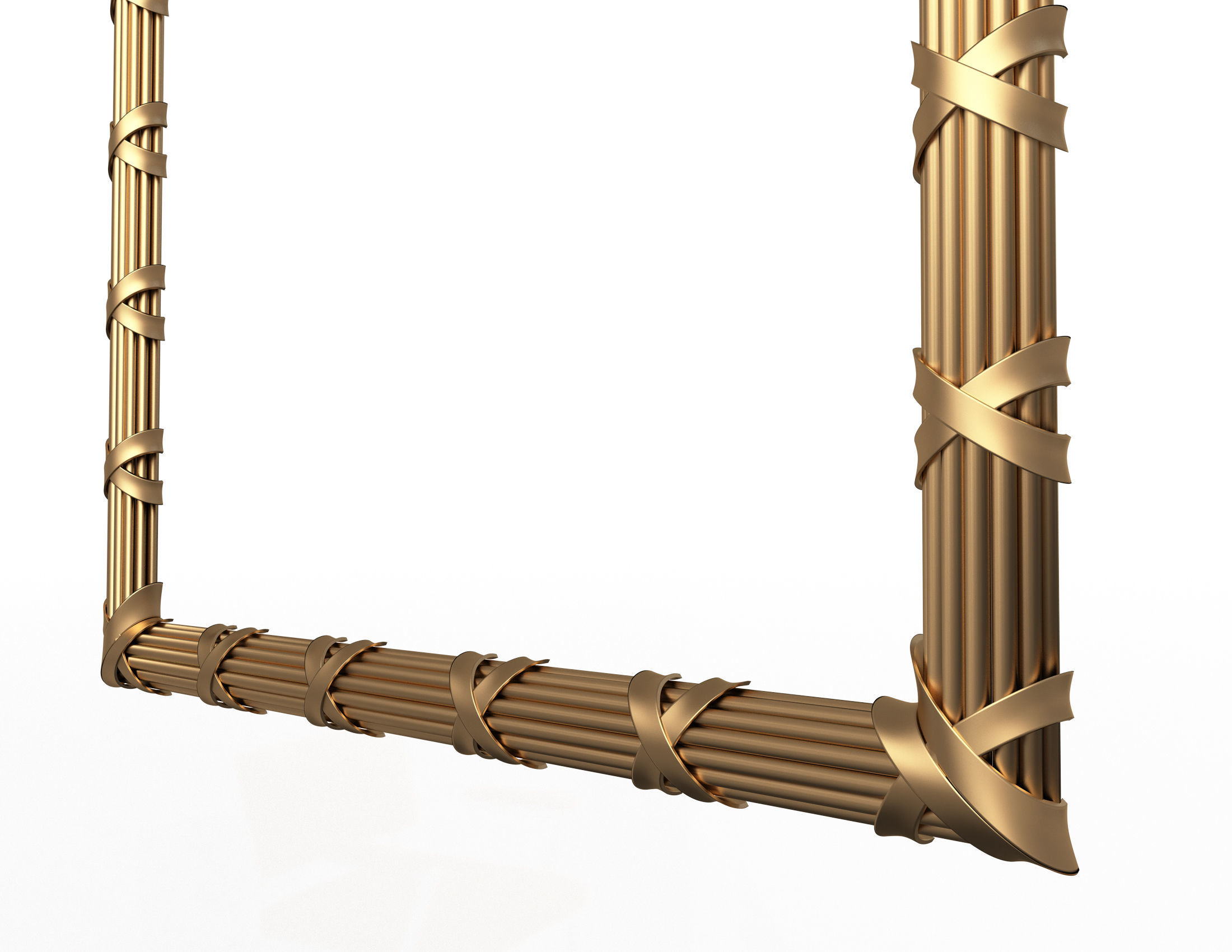 Frame Carved Decoration CNC Low-poly 3D model_2