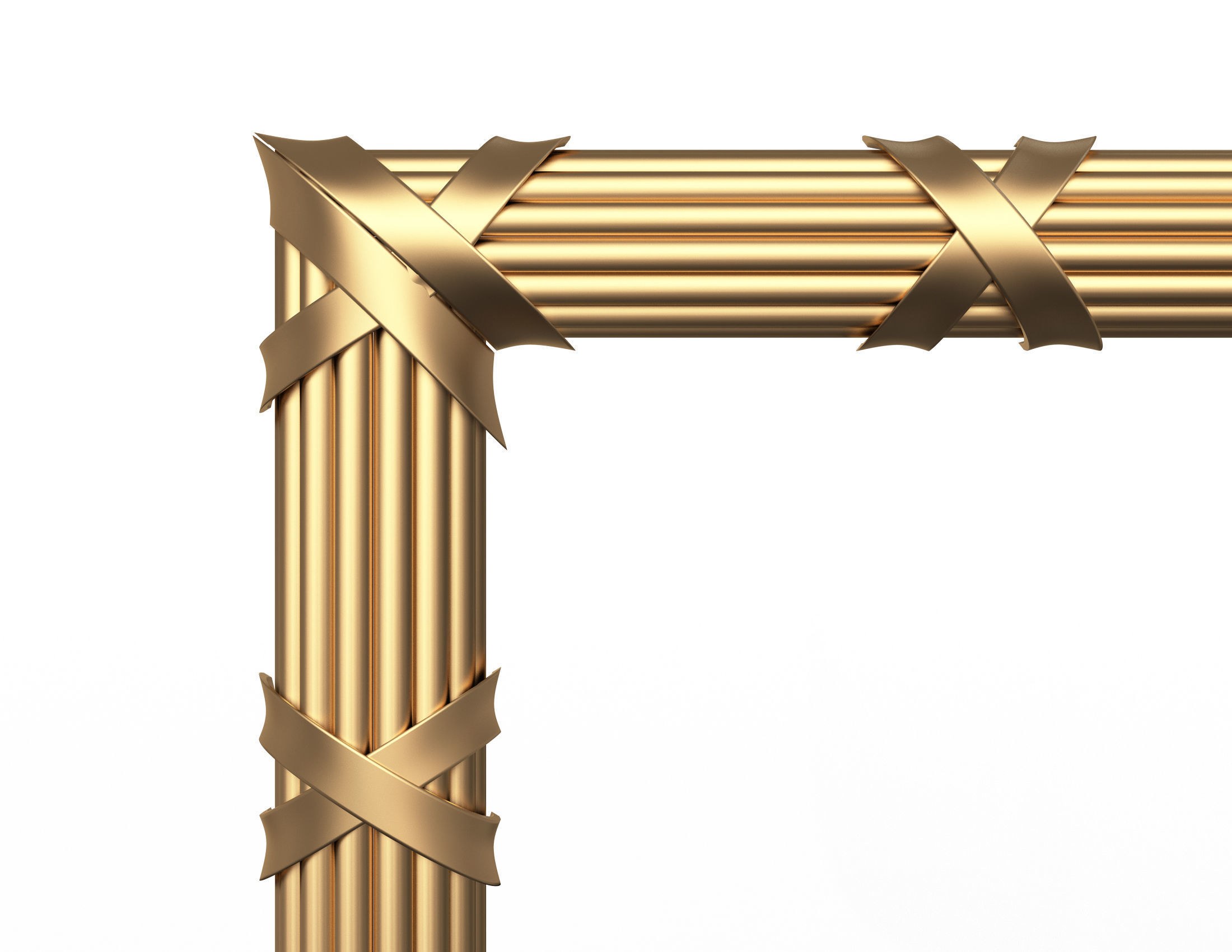 Frame Carved Decoration CNC Low-poly 3D model_3