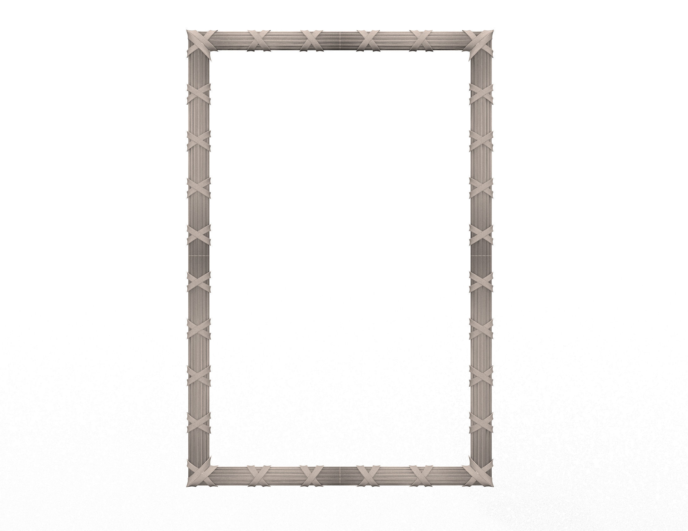 Frame Carved Decoration CNC Low-poly 3D model_5