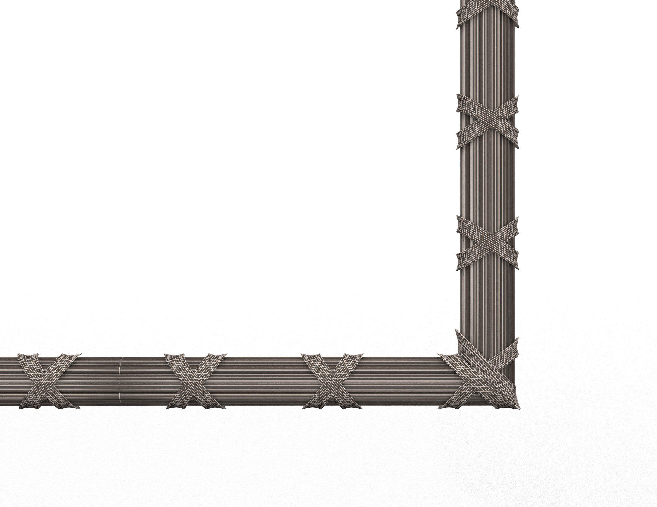 Frame Carved Decoration CNC Low-poly 3D model_9