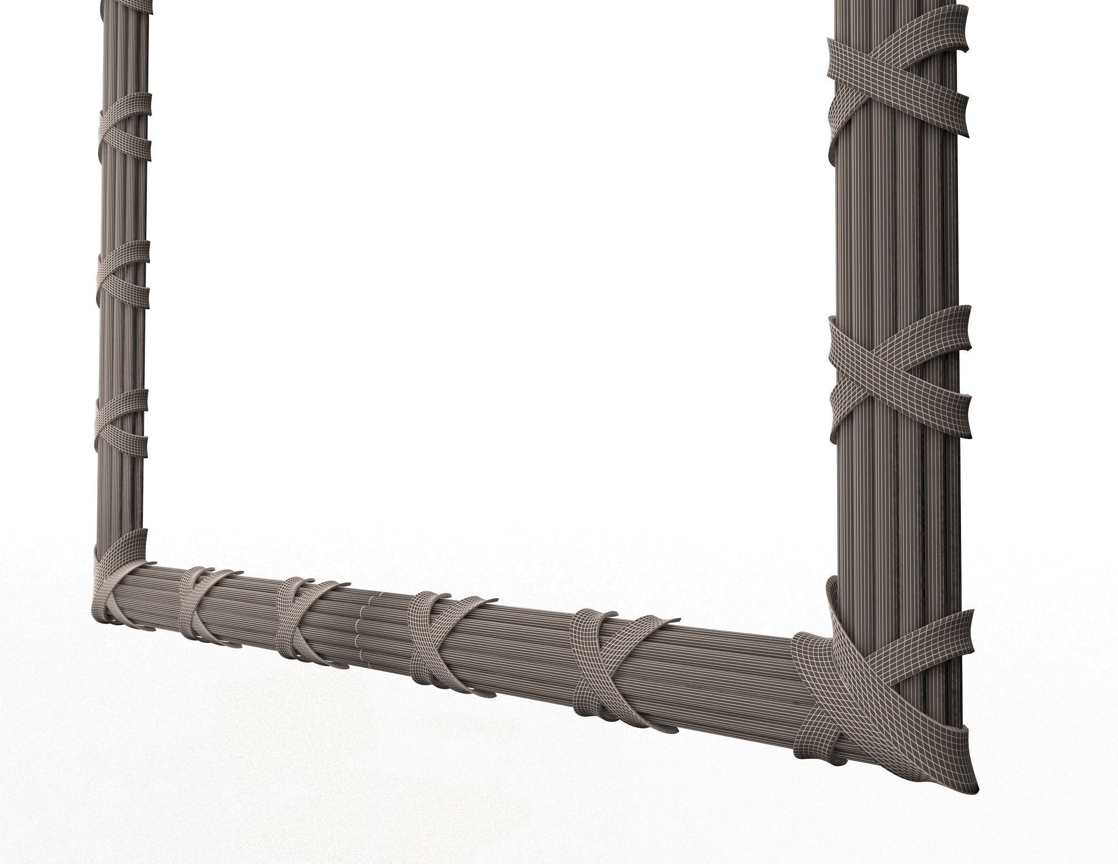 Frame Carved Decoration CNC Low-poly 3D model_7