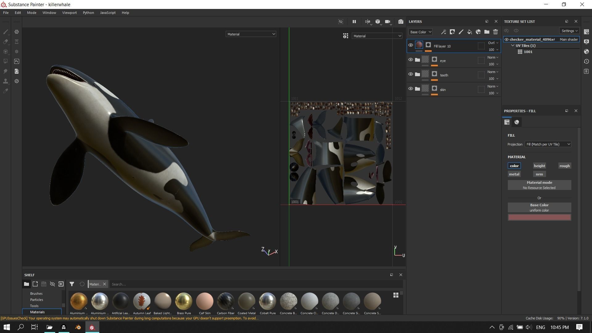 Orca killer whale Low-poly 3D model_22