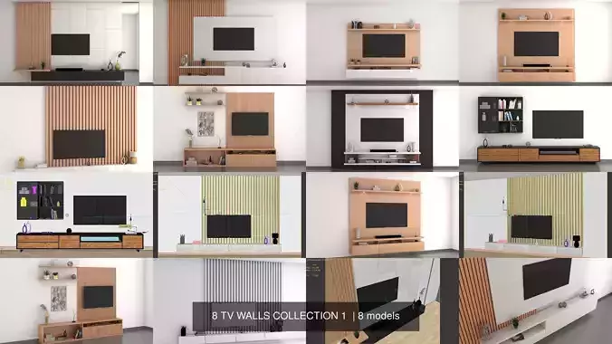 8 TV WALLS COLLECTION 1 