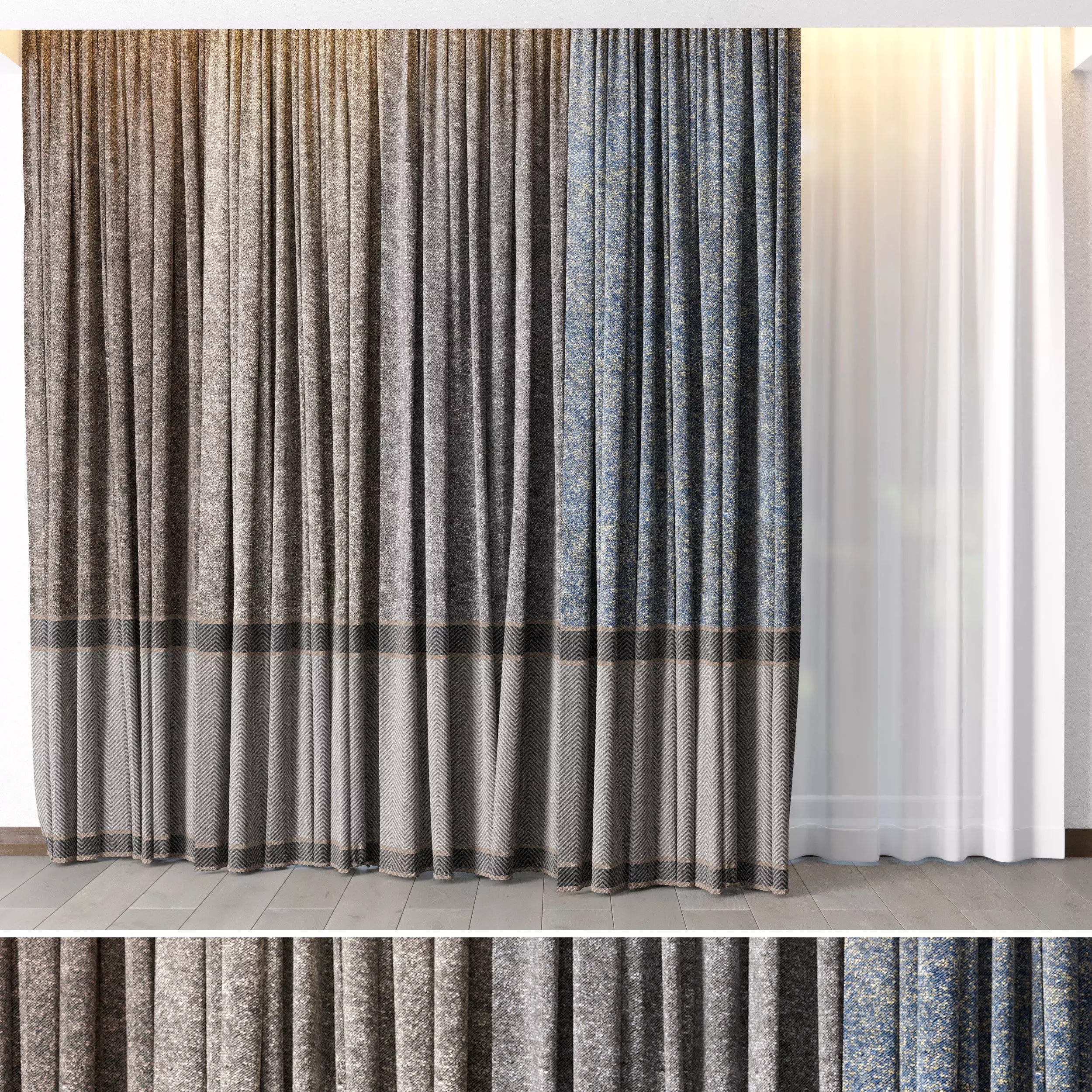 Hadi Curtains 27 3D model_0