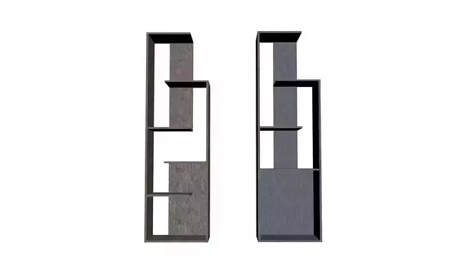 Minimalistic shelves Free 3D model