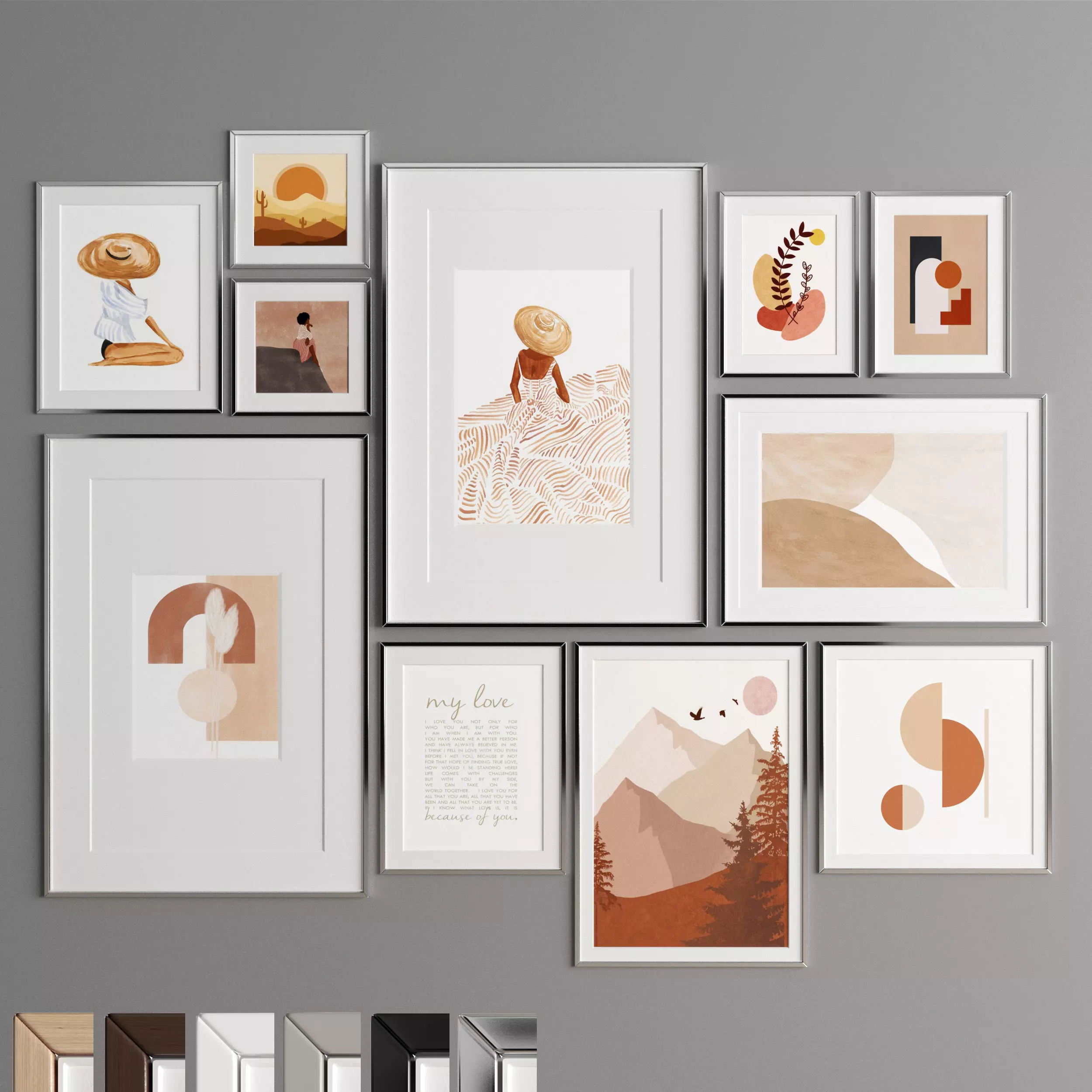 Art Frame 336 Low-poly 3D model_0