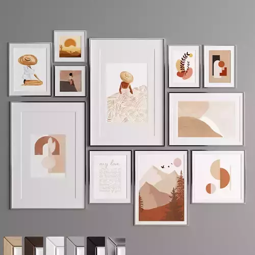 Art Frame 336 Low-poly 3D model