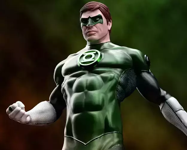 Fanart HAL JORDAN - GREEN LANTERN - Statue 3D print model