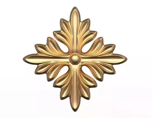 Rosette Carved Decoration CNC 01