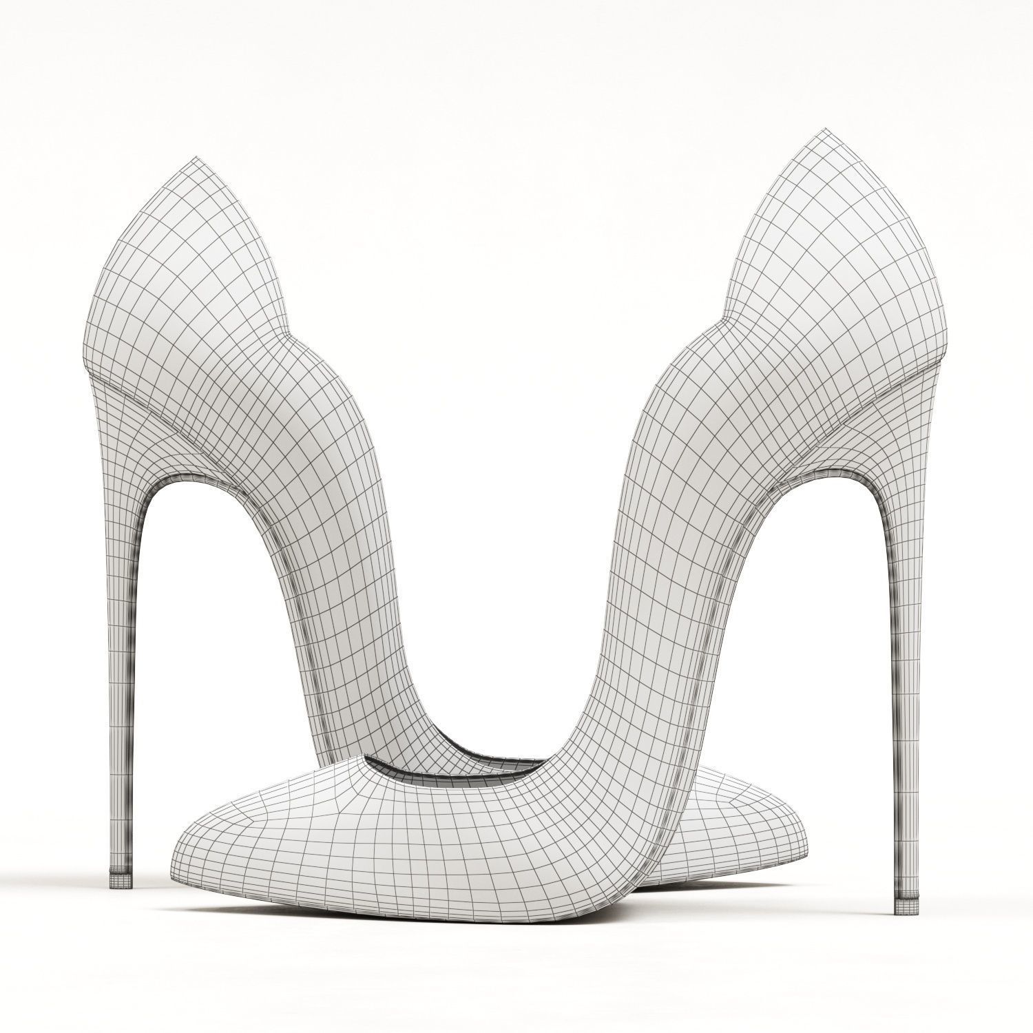 Christian Louboutin Pastel Hot Chick 130mm High Heels Low-poly 3D model_29