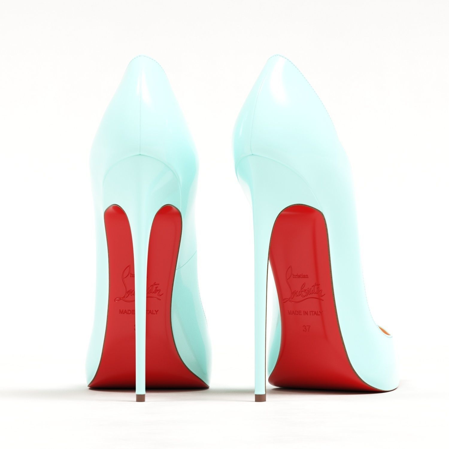 Christian Louboutin Pastel Hot Chick 130mm High Heels Low-poly 3D model_11