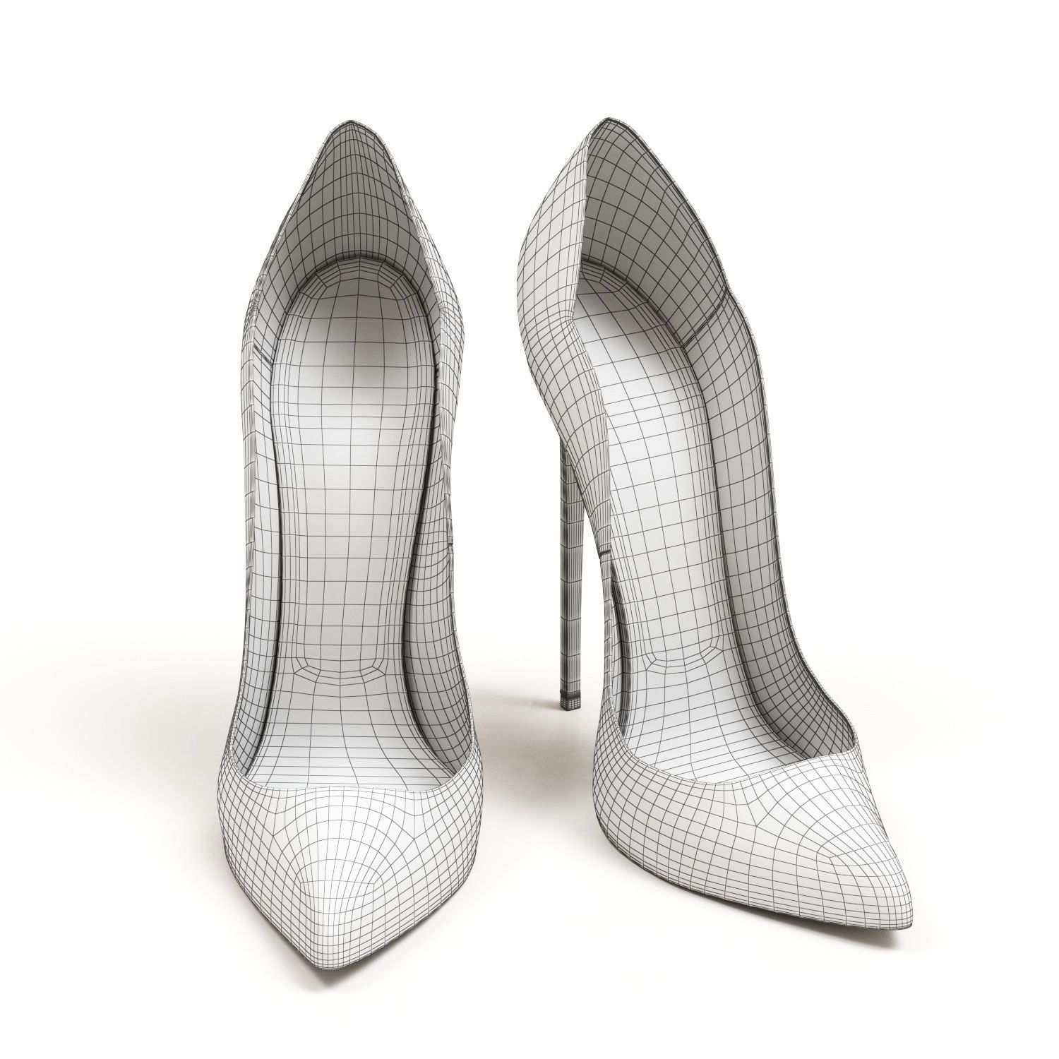 Christian Louboutin Pastel Hot Chick 130mm High Heels Low-poly 3D model_28