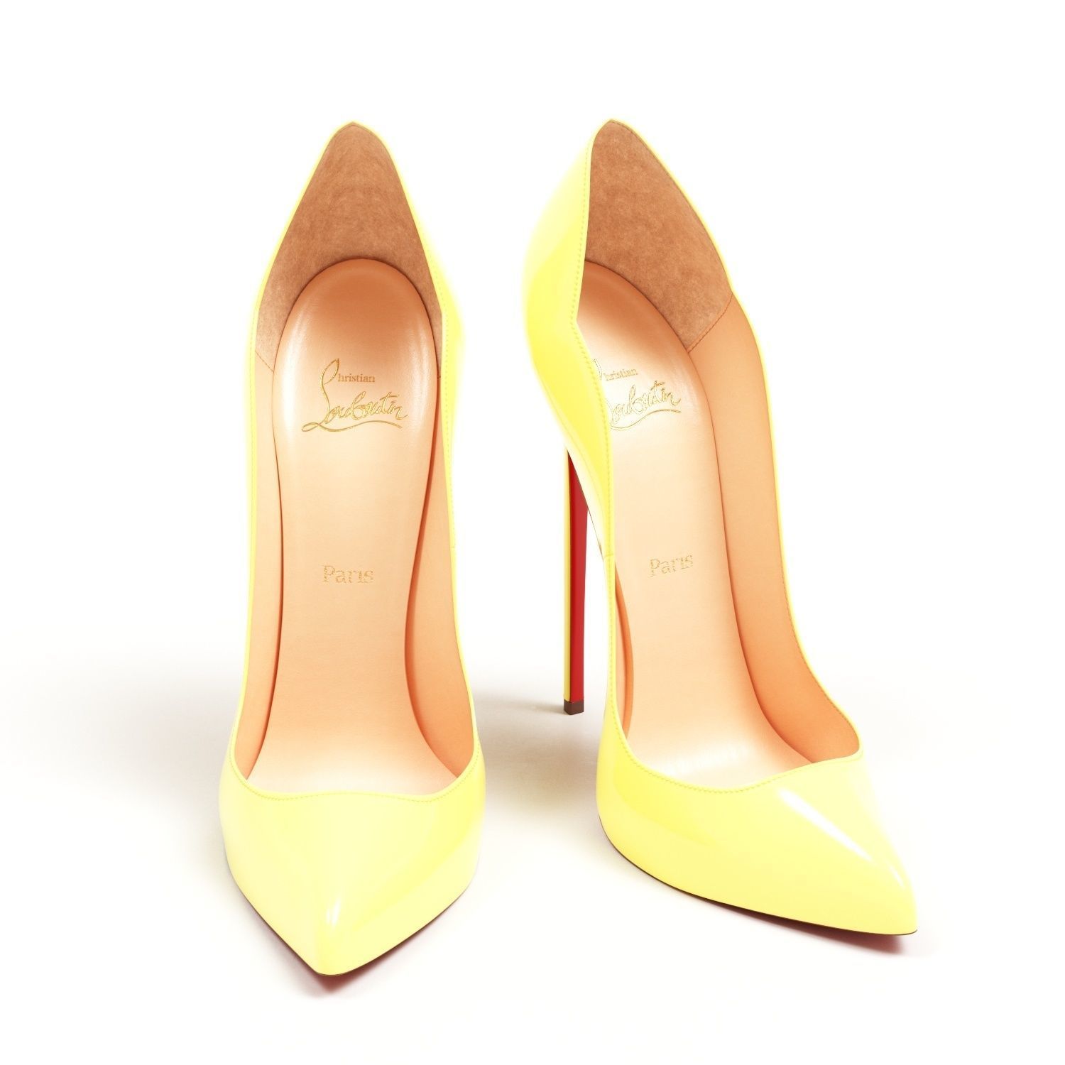 Christian Louboutin Pastel Hot Chick 130mm High Heels Low-poly 3D model_7
