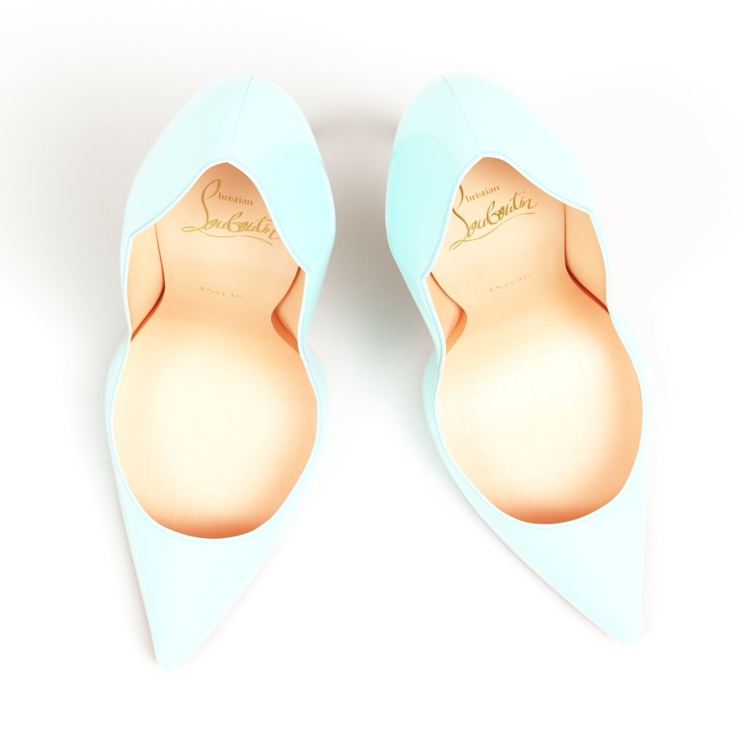 Christian Louboutin Pastel Hot Chick 130mm High Heels Low-poly 3D model_12