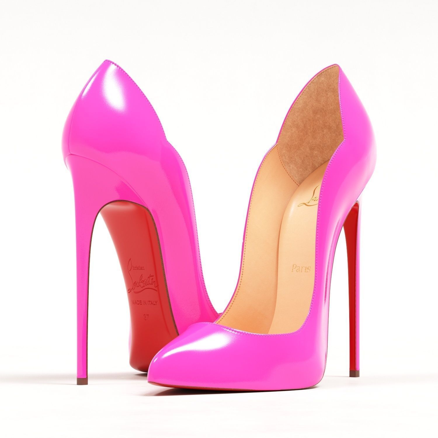 Christian Louboutin Pastel Hot Chick 130mm High Heels Low-poly 3D model_17
