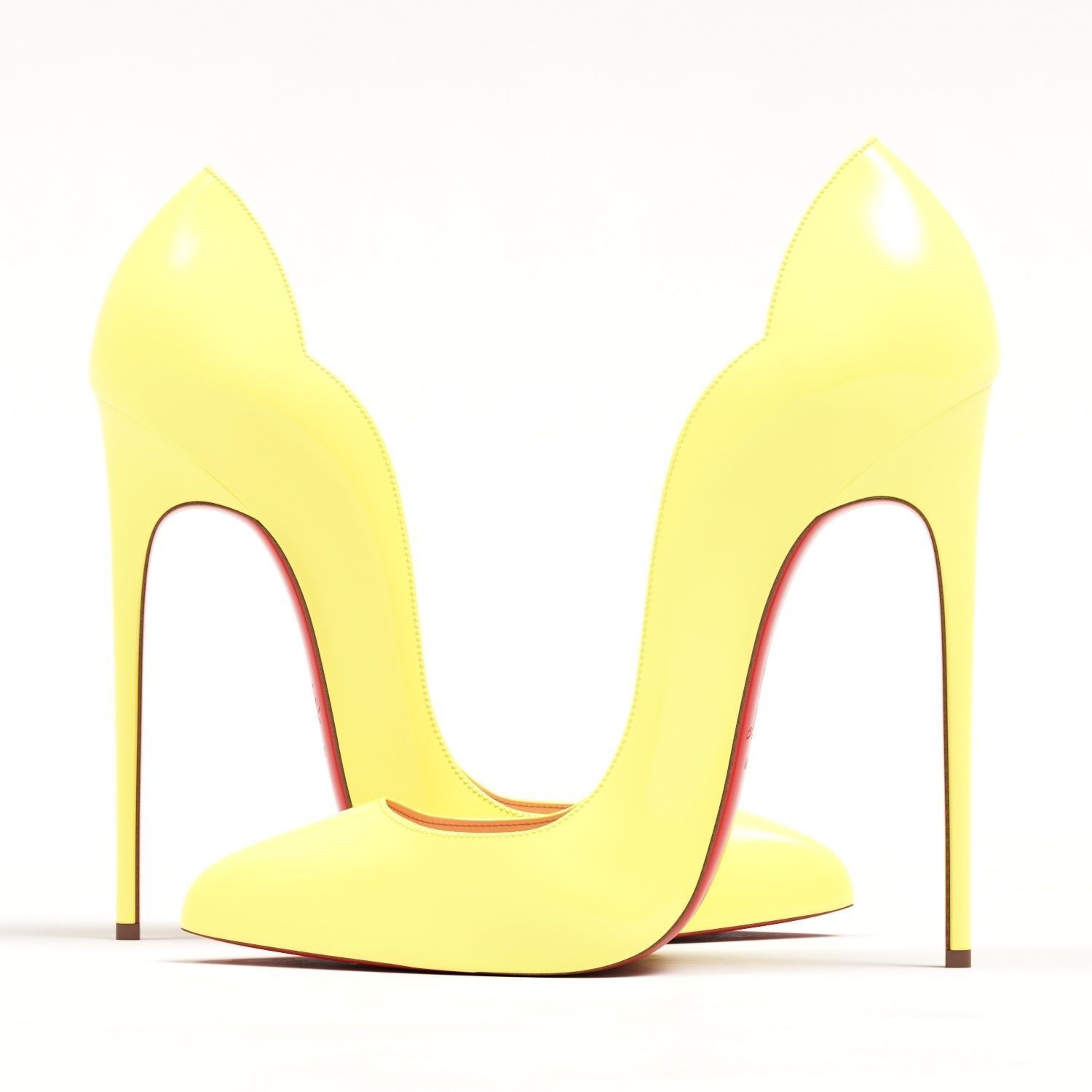 Christian Louboutin Pastel Hot Chick 130mm High Heels Low-poly 3D model_8