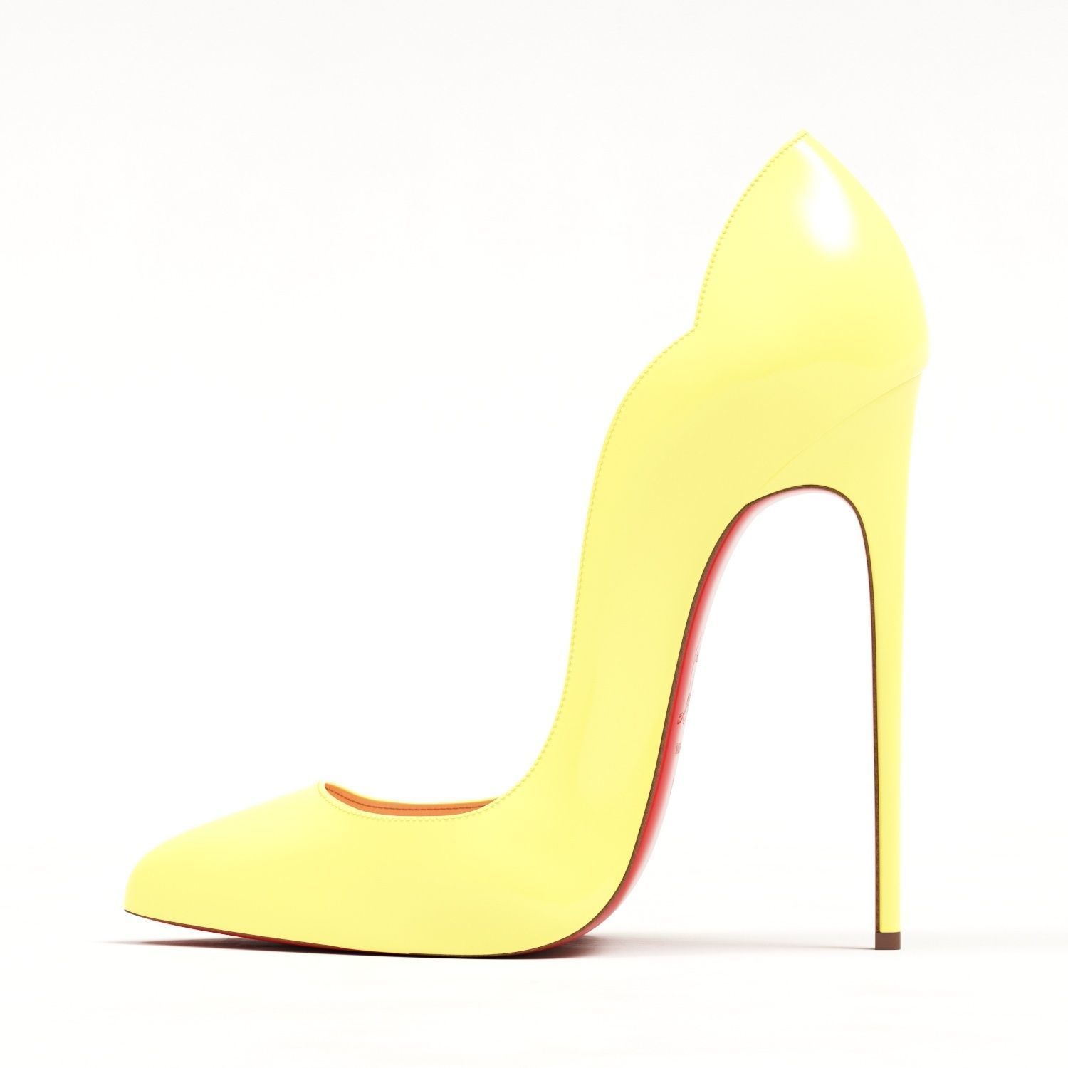Christian Louboutin Pastel Hot Chick 130mm High Heels Low-poly 3D model_6
