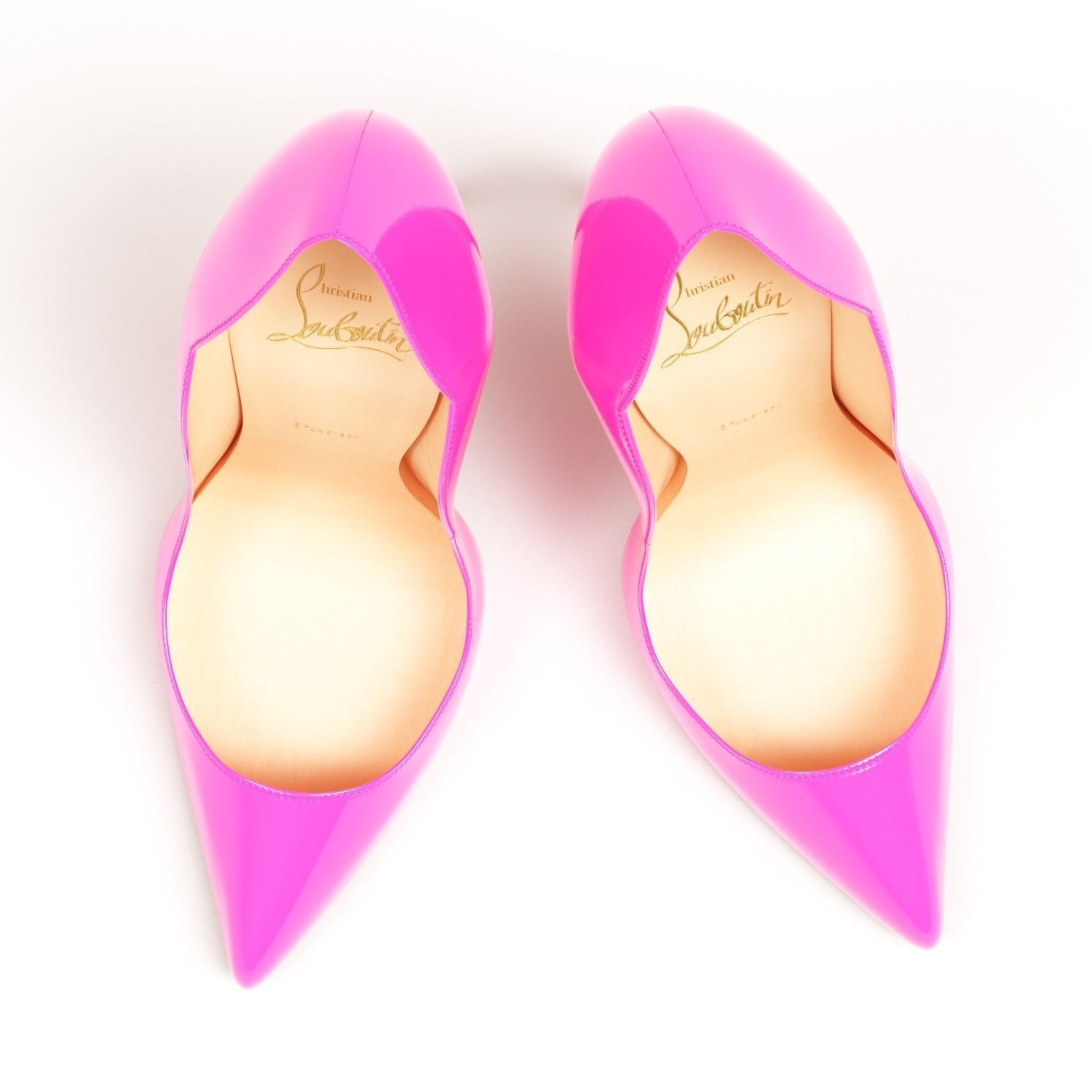 Christian Louboutin Pastel Hot Chick 130mm High Heels Low-poly 3D model_19