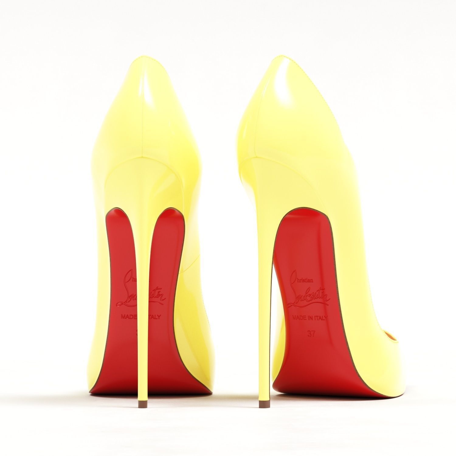 Christian Louboutin Pastel Hot Chick 130mm High Heels Low-poly 3D model_4