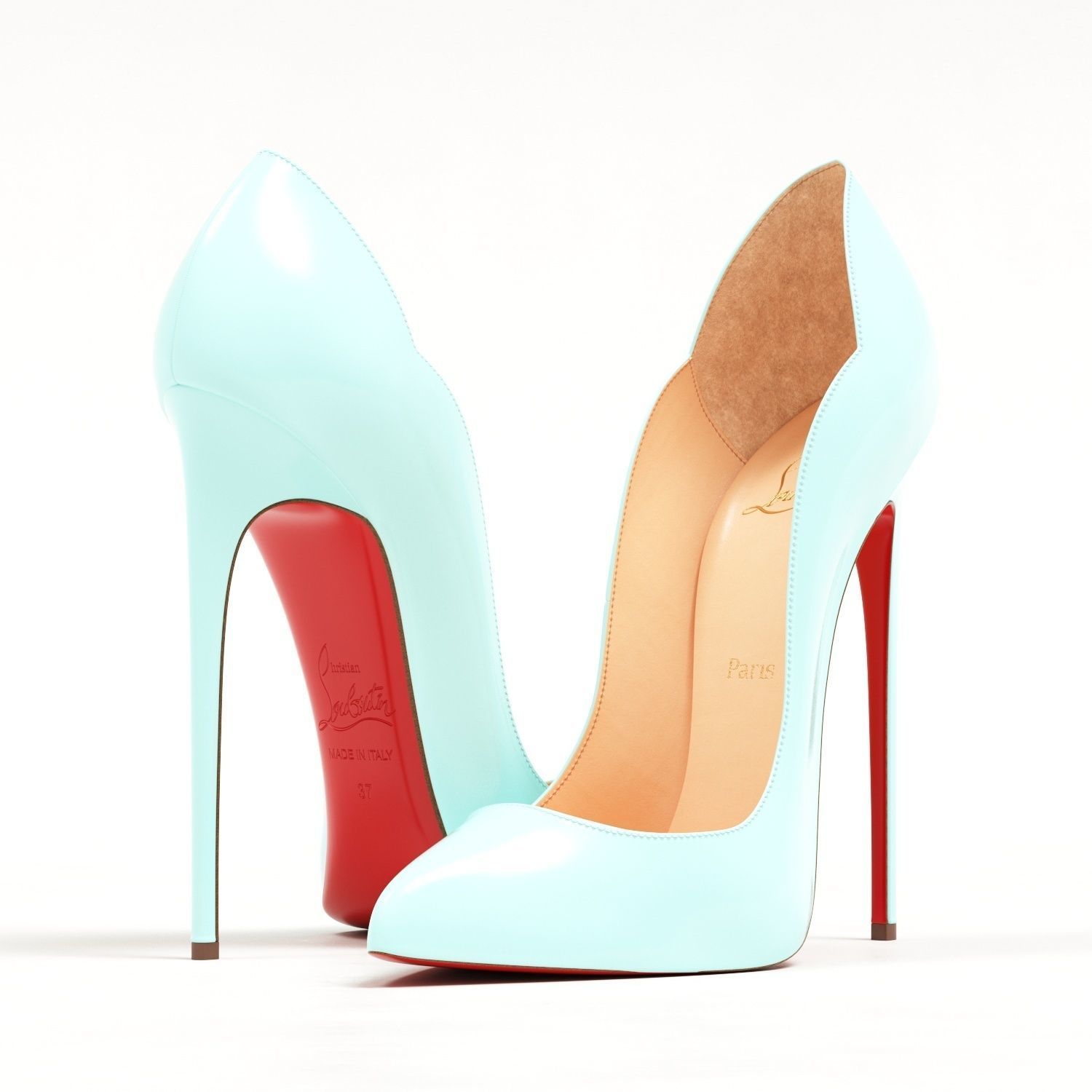 Christian Louboutin Pastel Hot Chick 130mm High Heels Low-poly 3D model_10