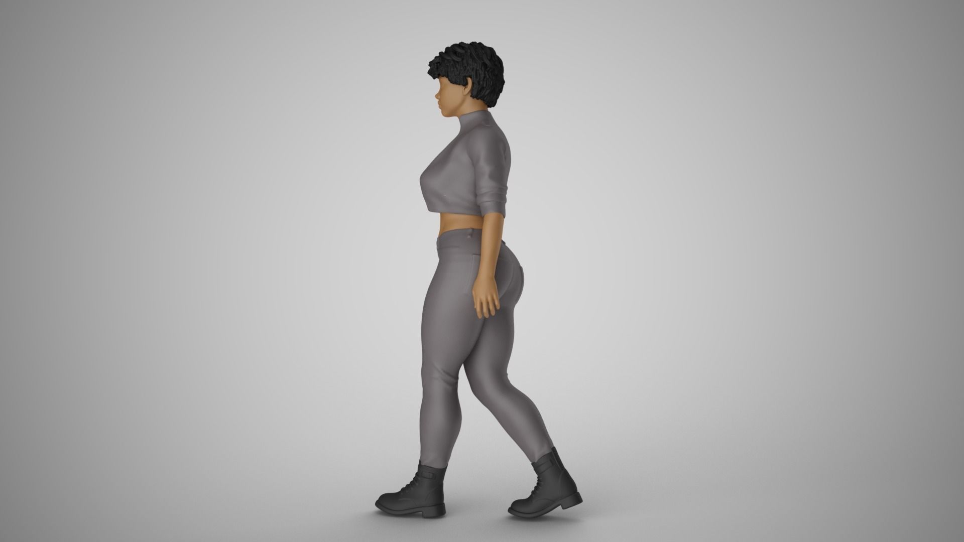 Modern Woman of New City 3D print model_8