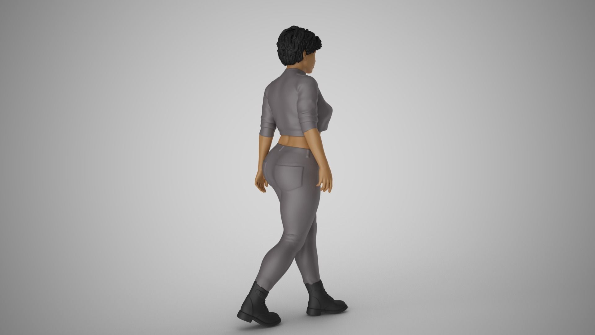 Modern Woman of New City 3D print model_5
