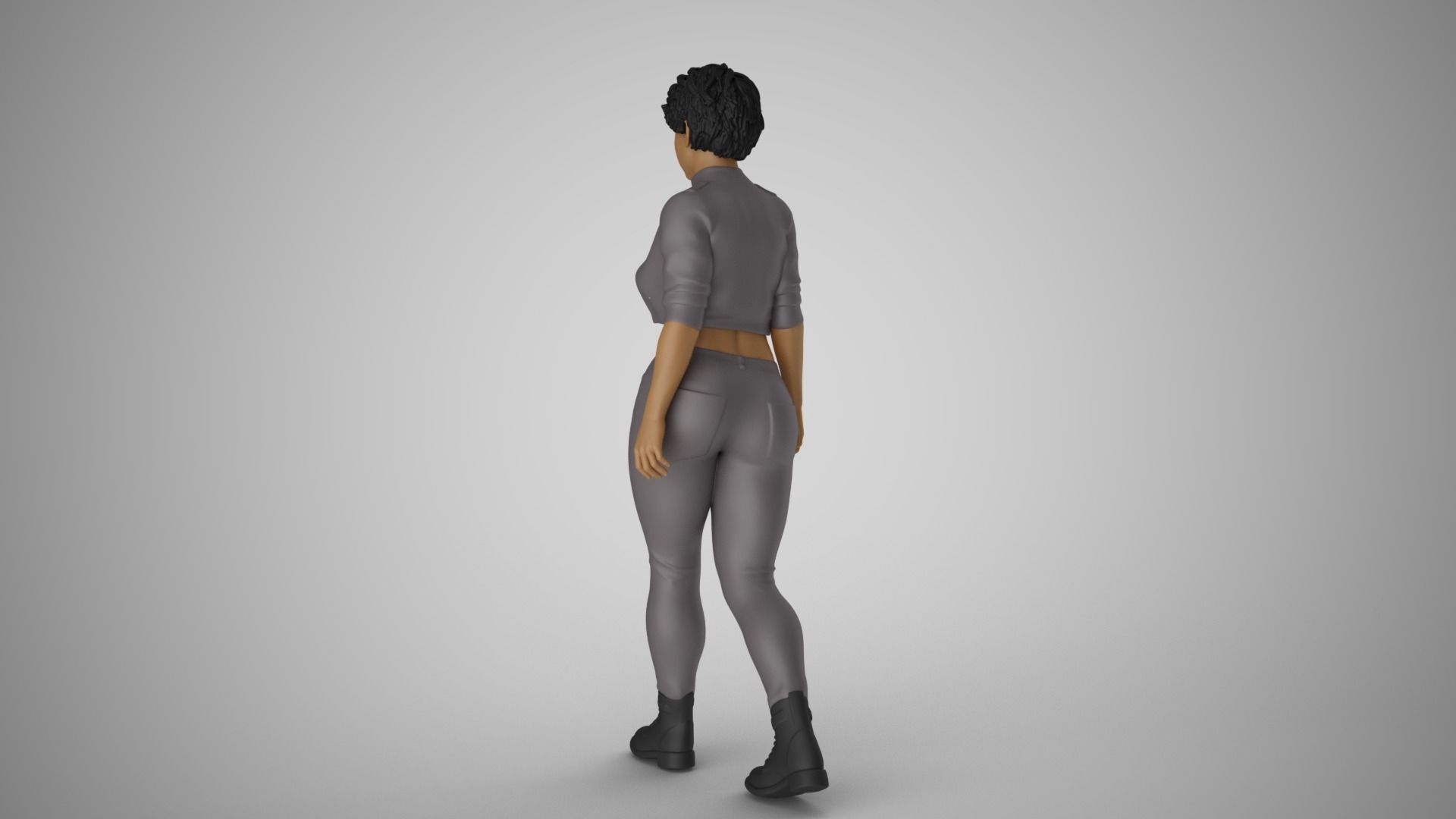 Modern Woman of New City 3D print model_7