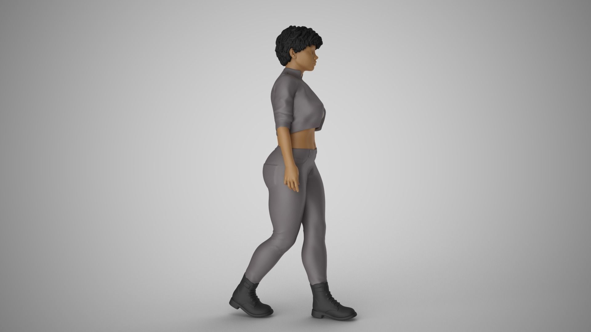Modern Woman of New City 3D print model_4