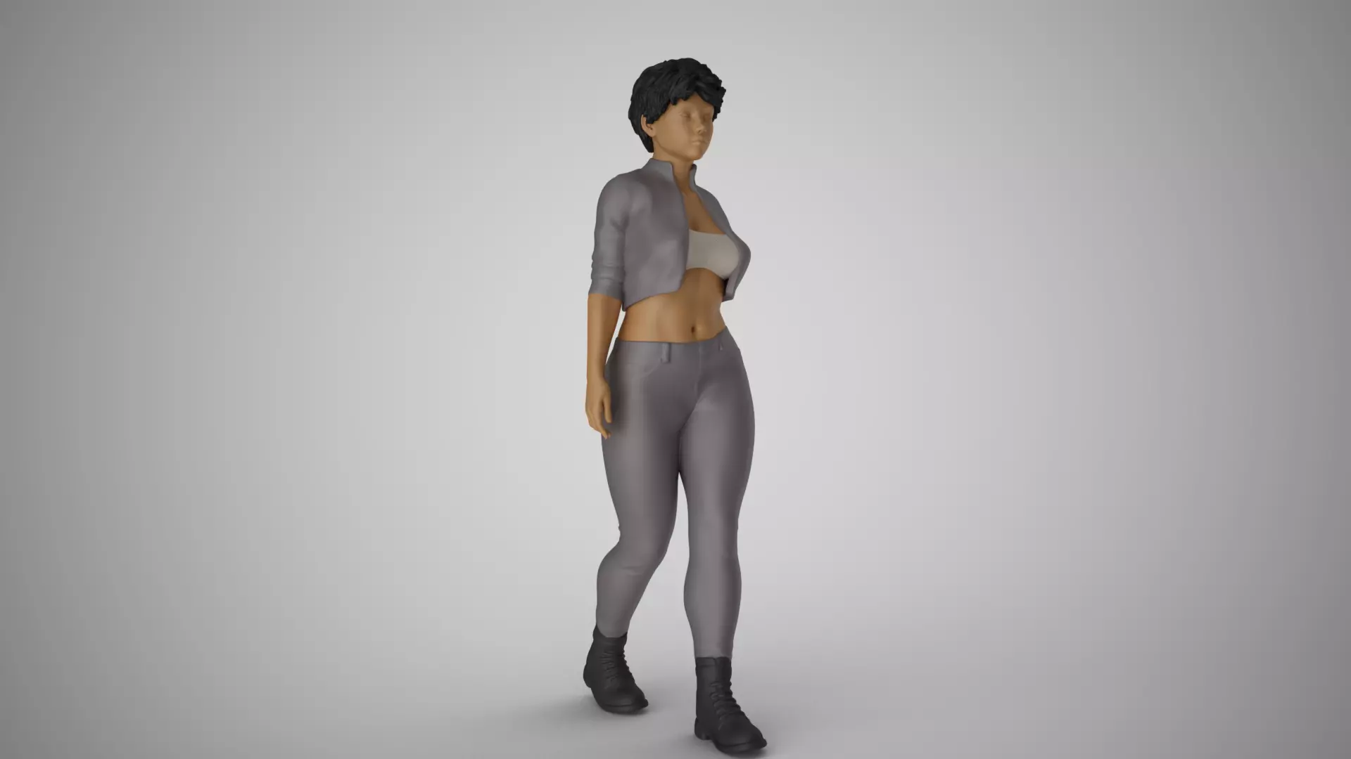 Modern Woman of New City 3D print model_0