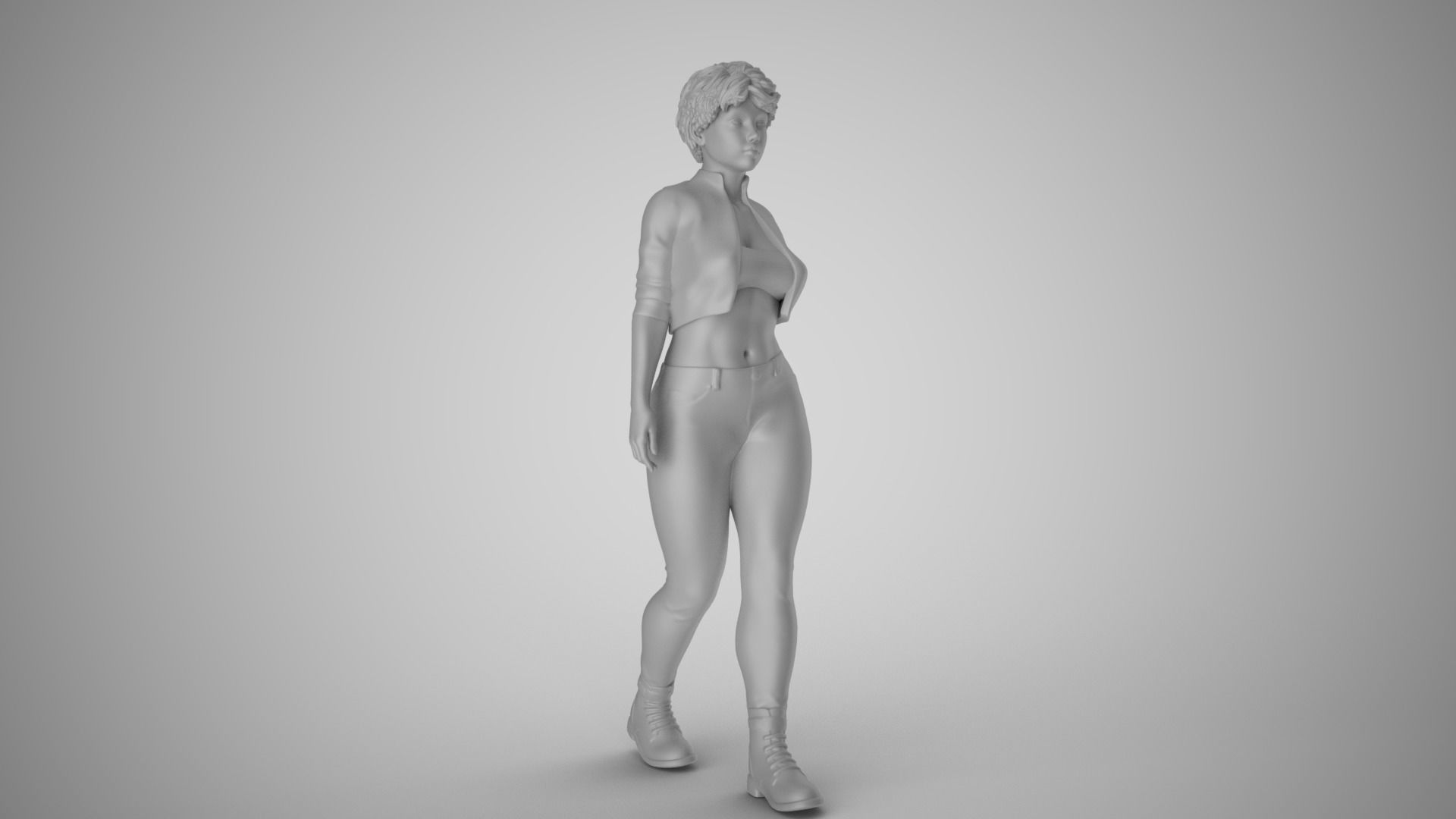 Modern Woman of New City 3D print model_2