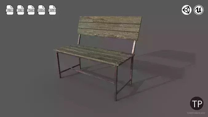 bench wooden chair